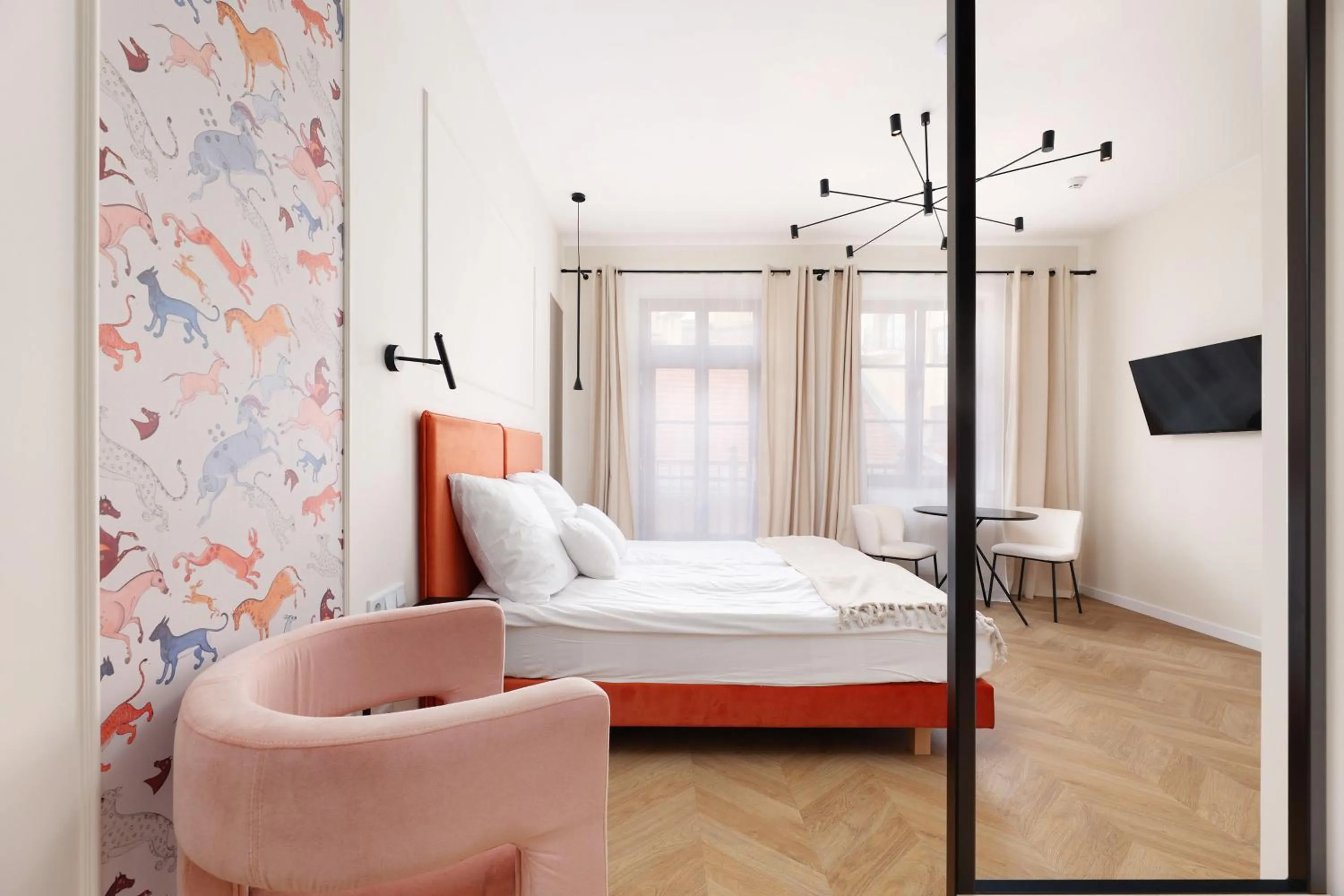 Bed in Hetman Main Square Apartments