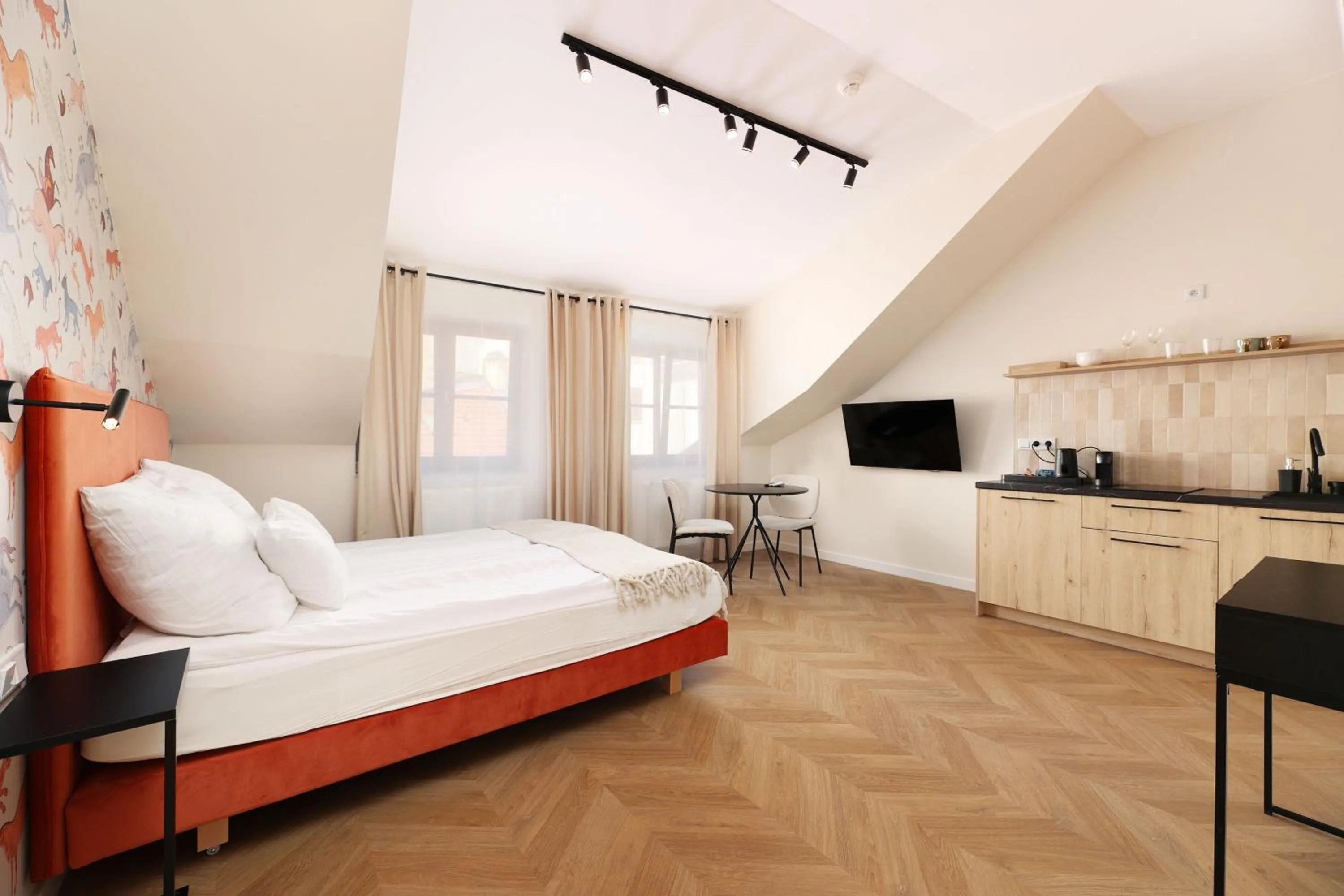 Bed in Hetman Main Square Apartments