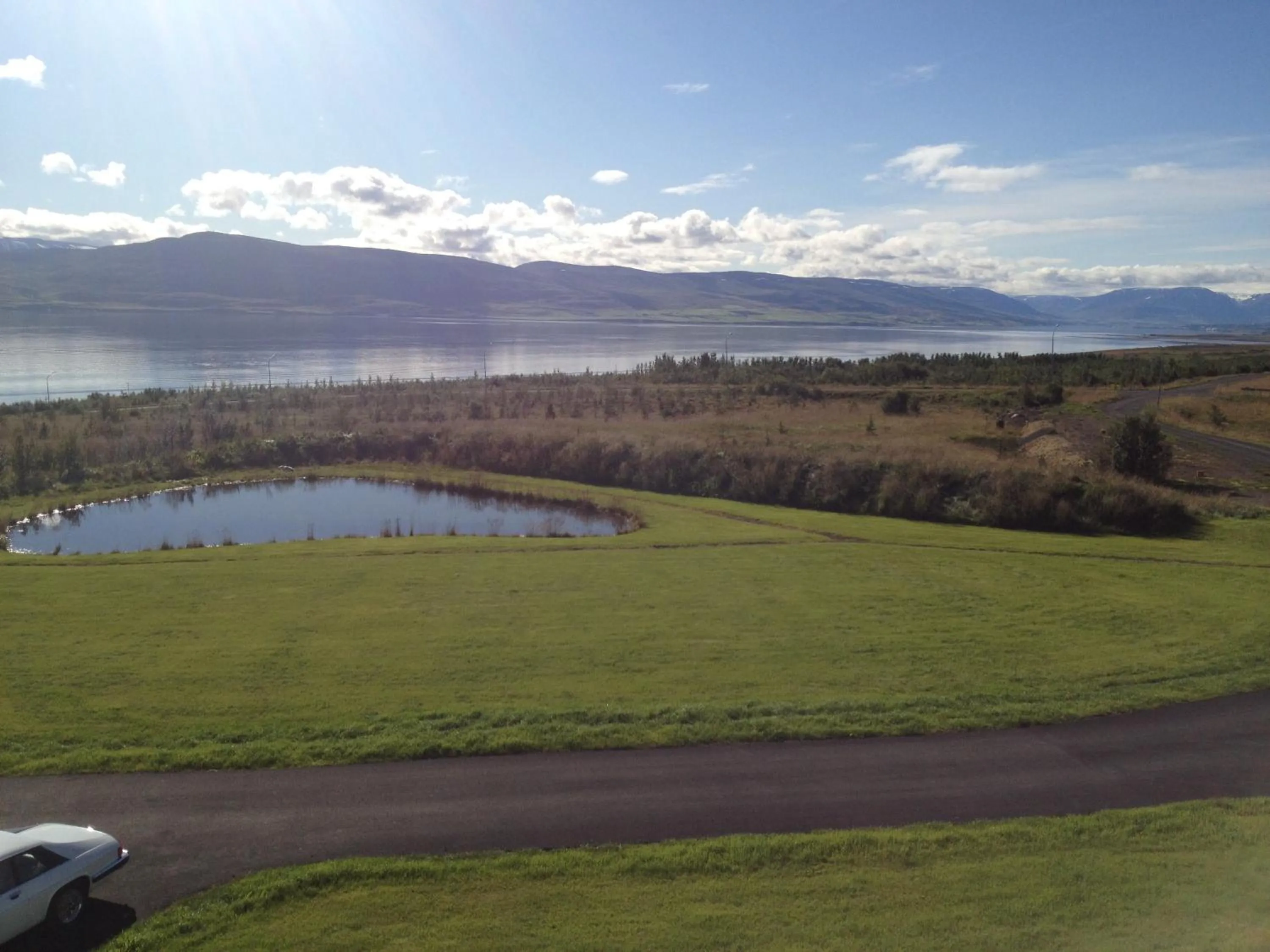 Lake view in Apt. Hotel Hjalteyri