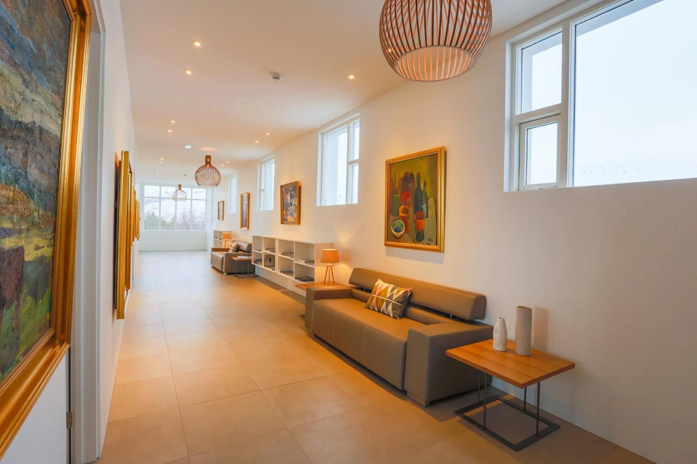 Seating area in Apt. Hotel Hjalteyri