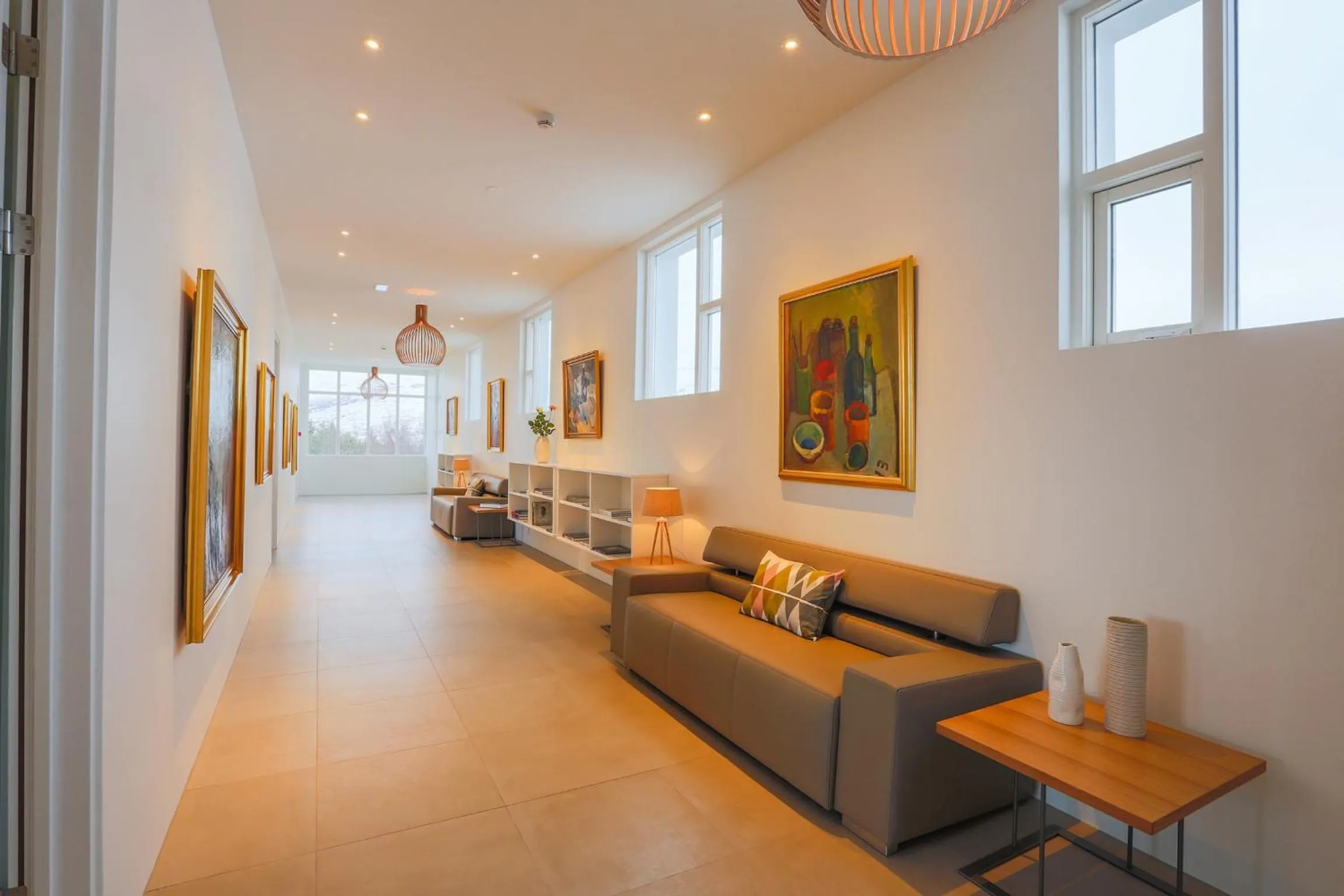 Seating area in Apt. Hotel Hjalteyri