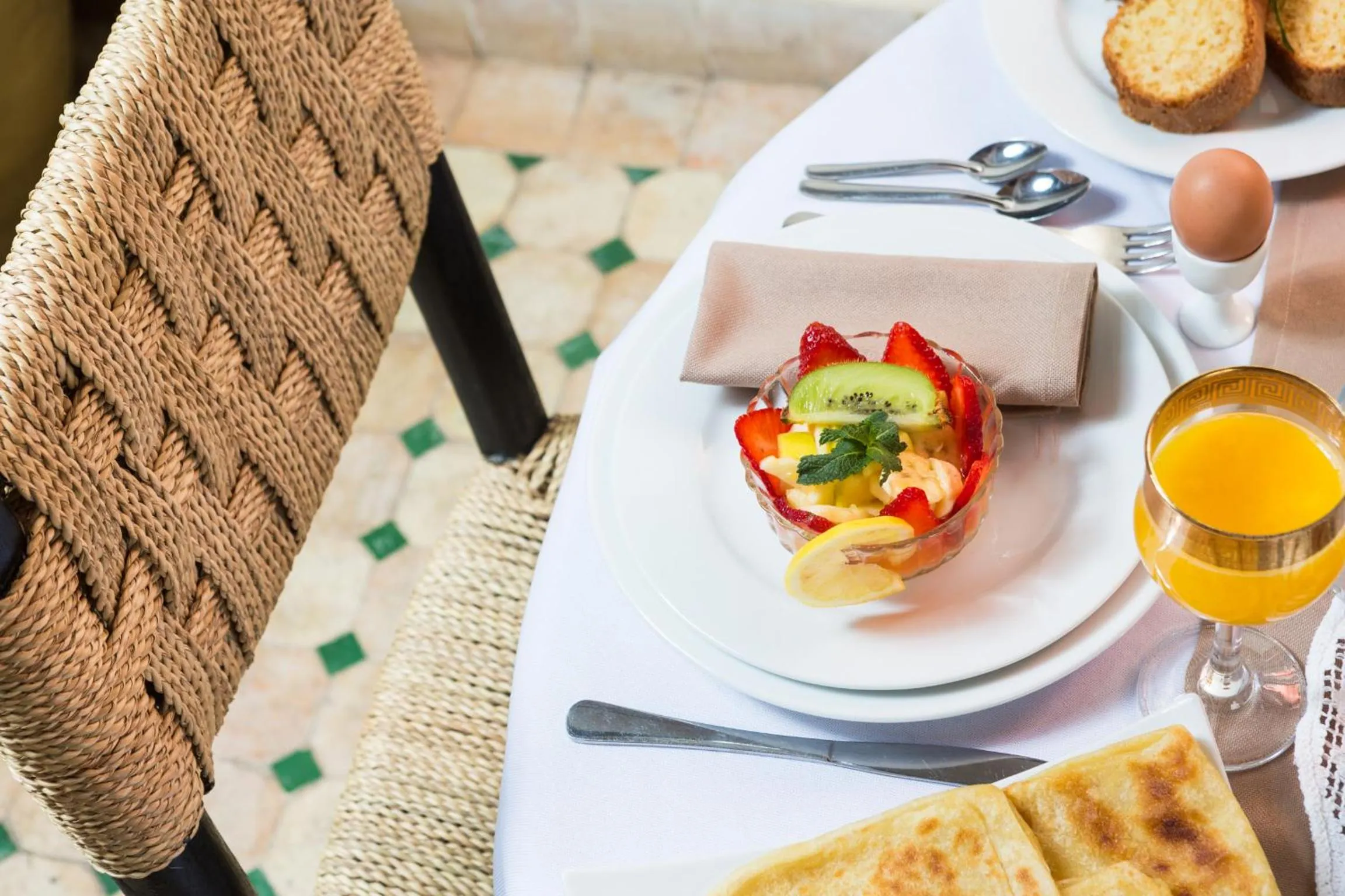 Food and drinks in Riad Dar Benbrahim