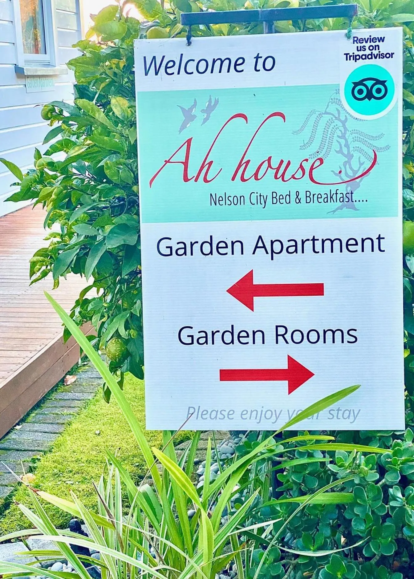 Property logo or sign in Ah House City B&B Nelson