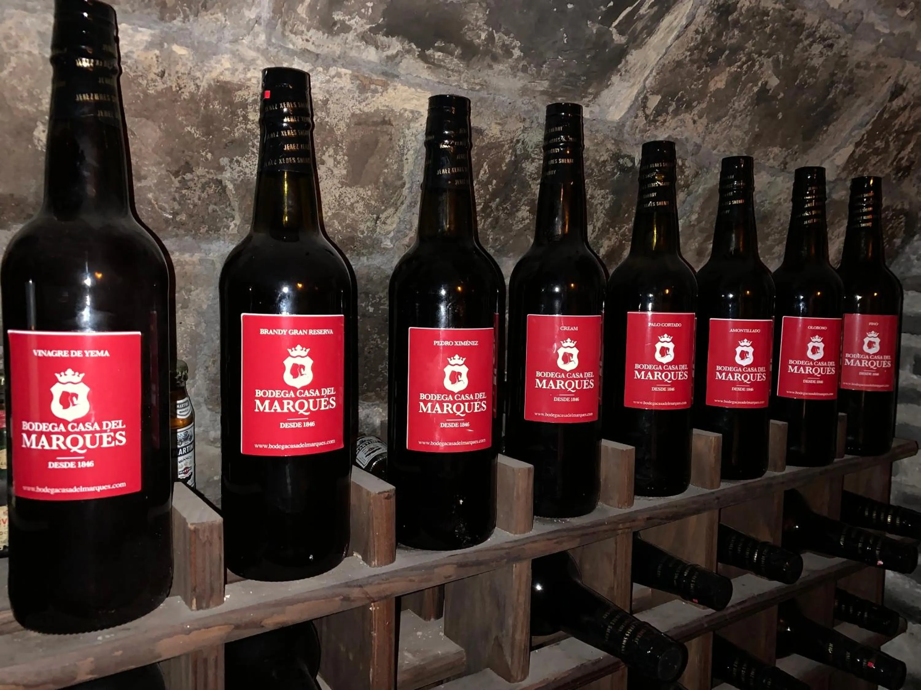 Alcoholic drinks in Casa Palacio Jerezana