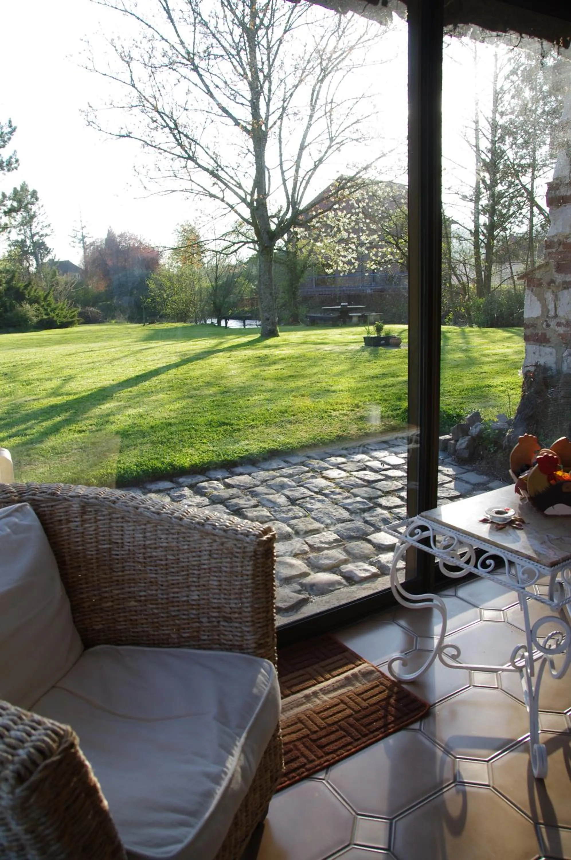 Garden view in La Commanderie