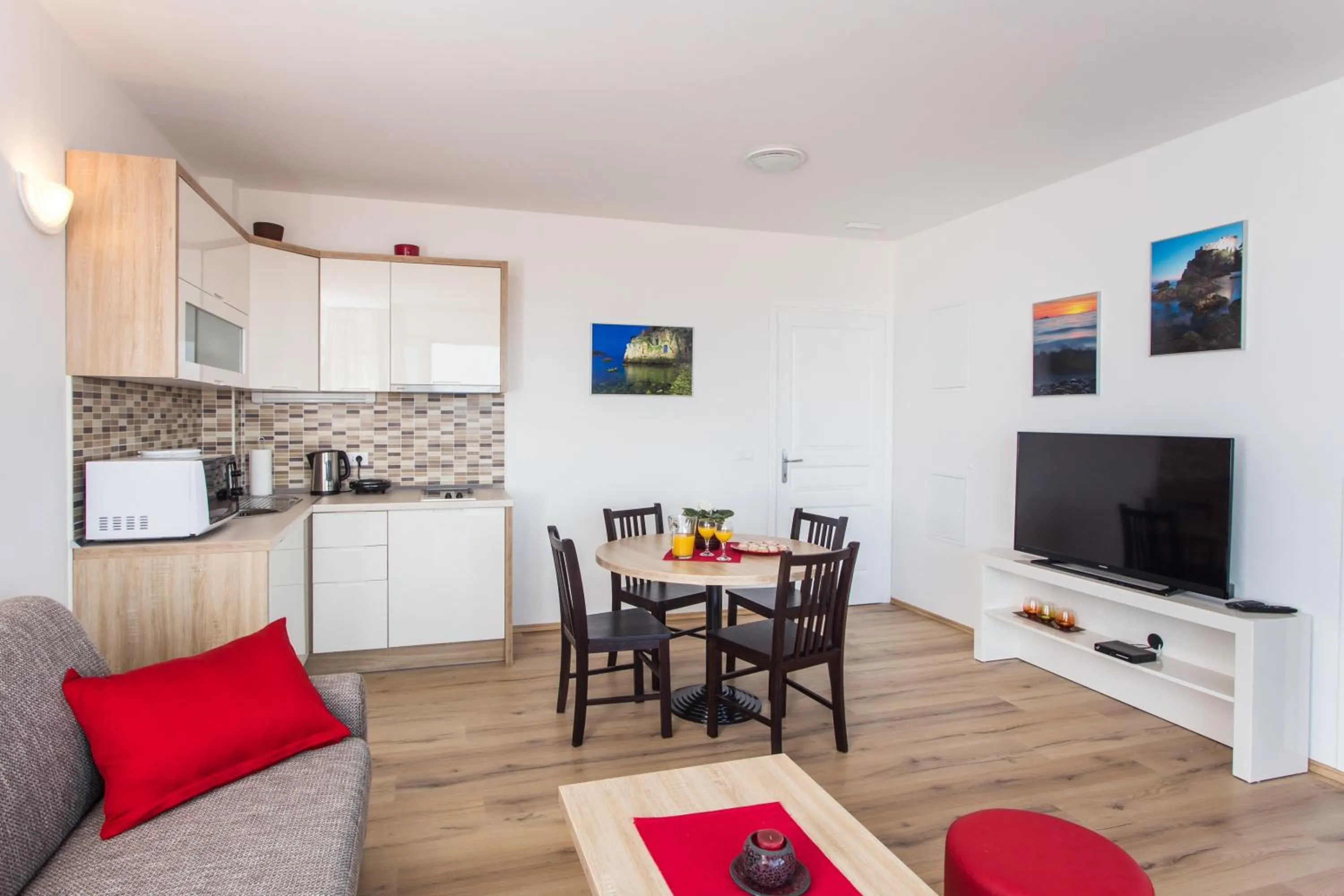 Kitchen or kitchenette in Apartments Villa Ankora