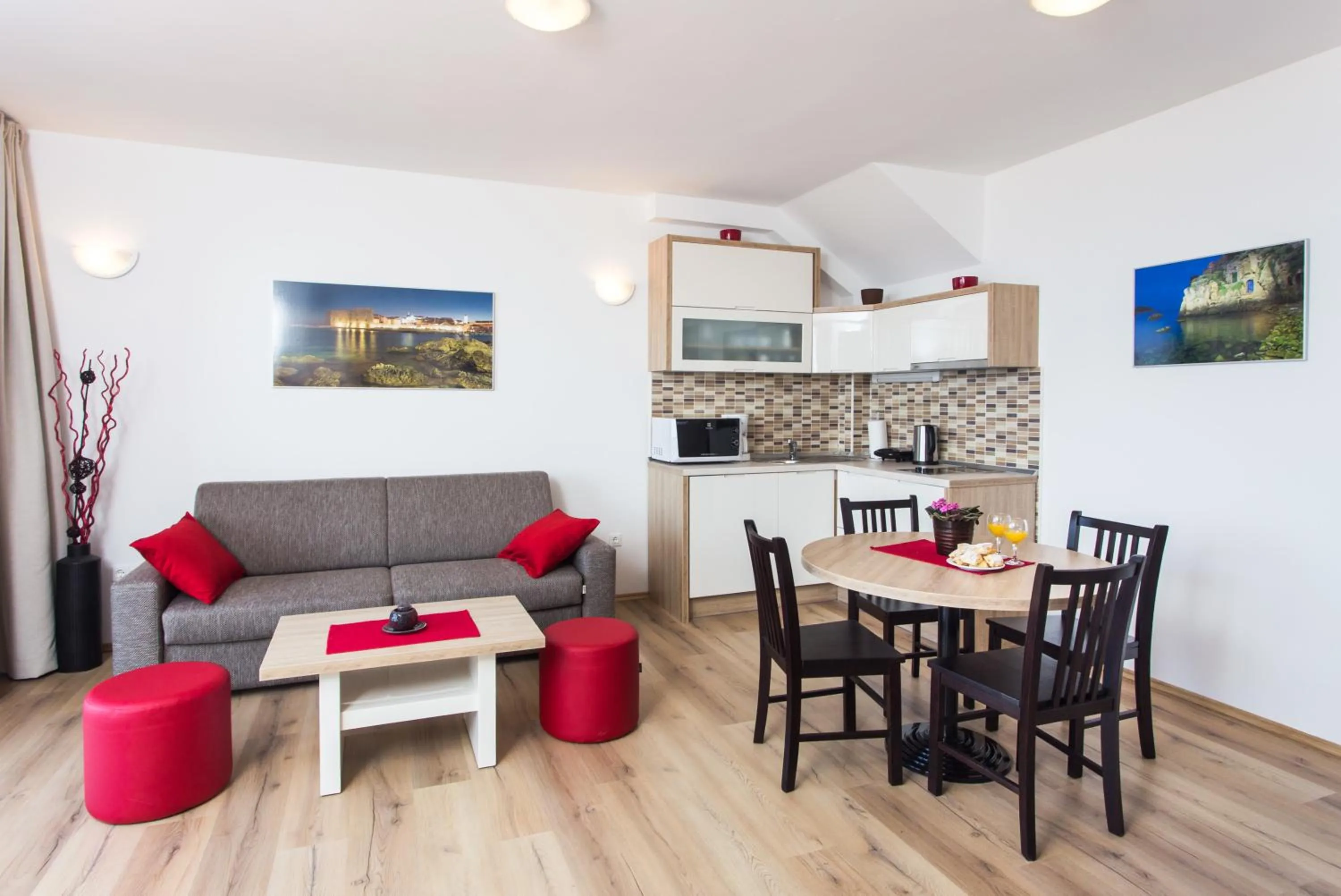 Kitchen or kitchenette in Apartments Villa Ankora