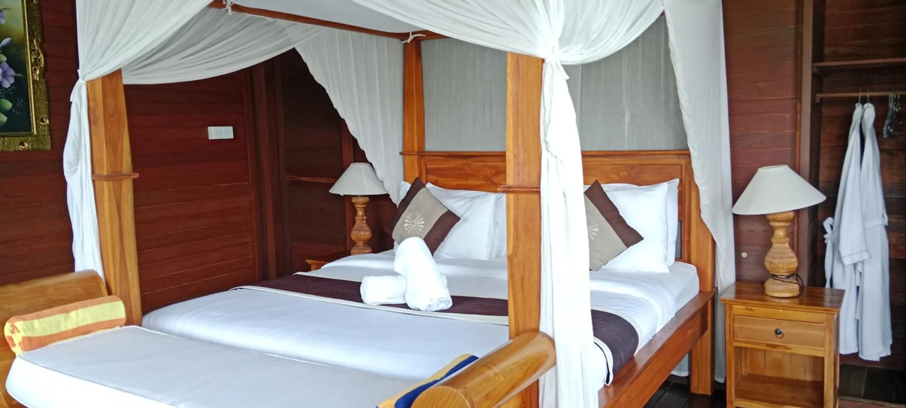 Bed in Beji Ayu Villas Sidemen