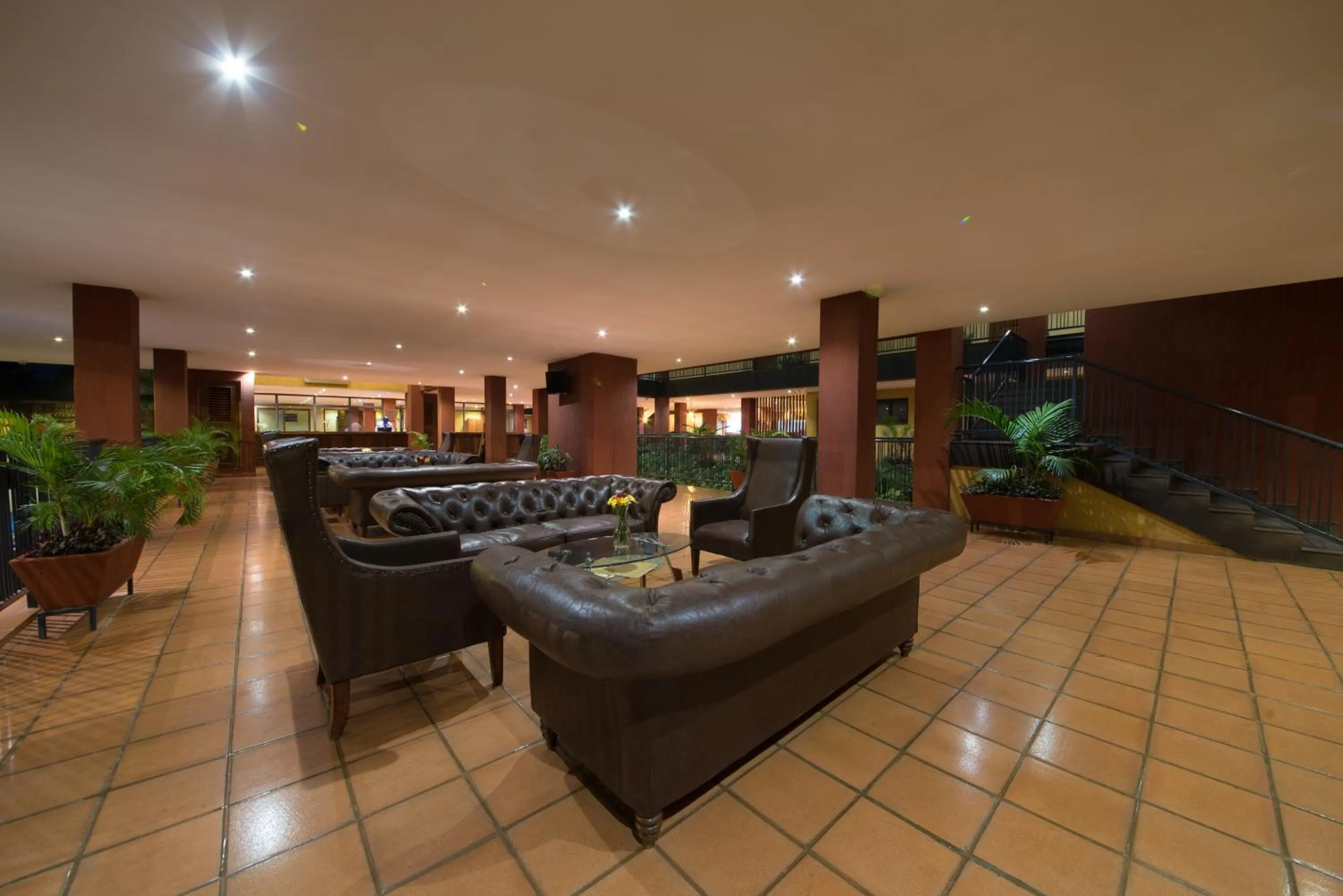 Communal lounge/ TV room in Bukoto Heights Apartments