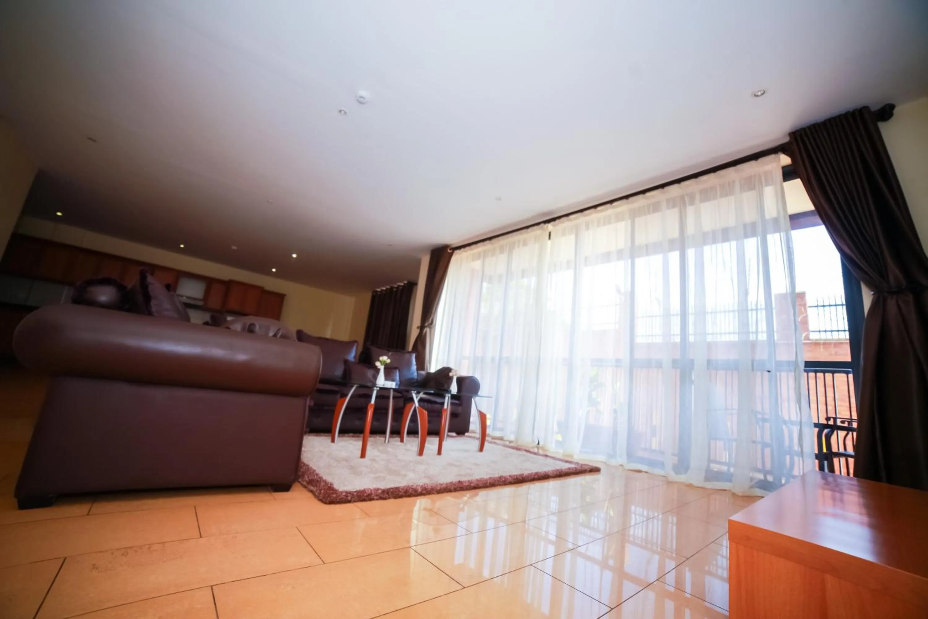 Living room in Bukoto Heights Apartments