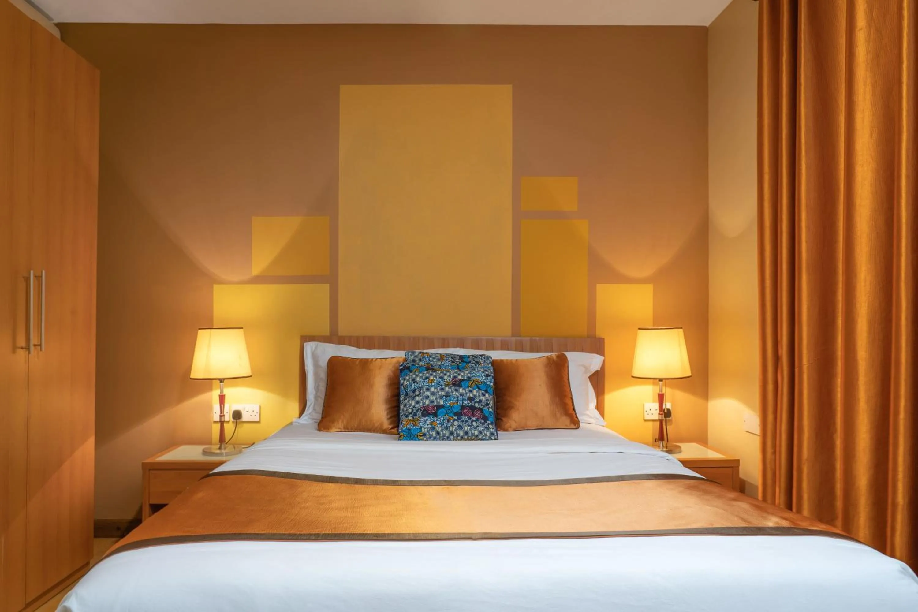 Bedroom in Bukoto Heights Apartments