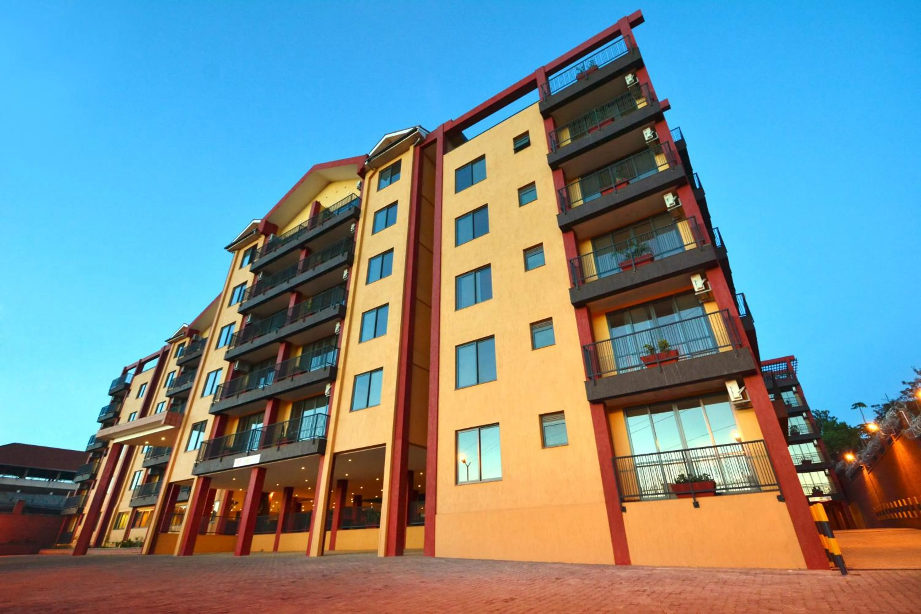 Facade/entrance in Bukoto Heights Apartments