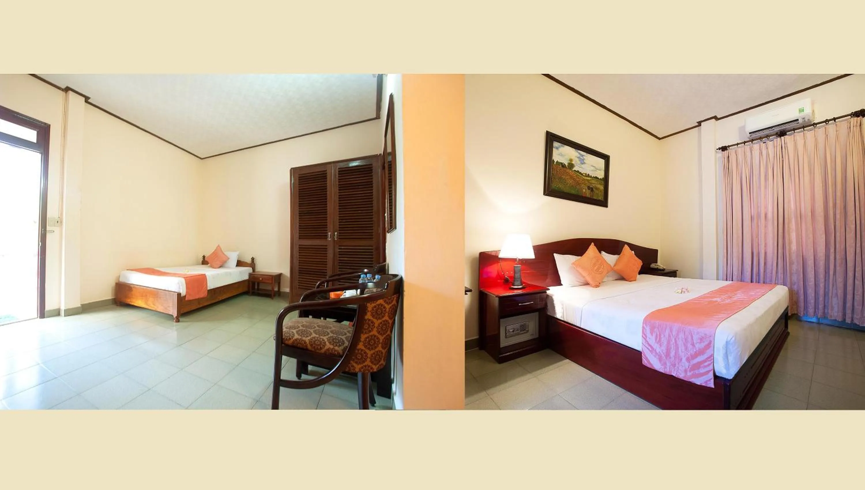 Seating area, Bed in Palmira Beach Resort & Spa