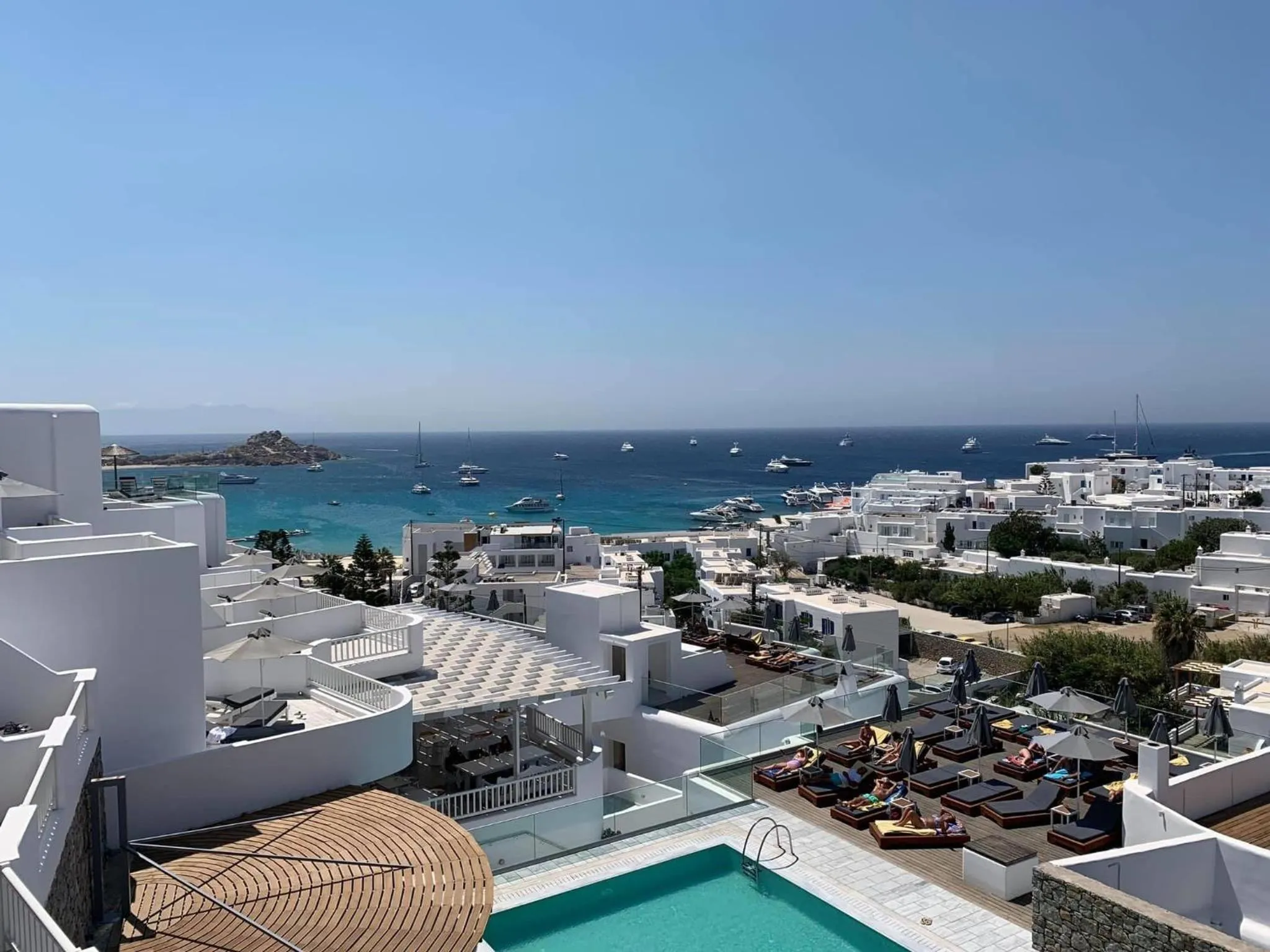 Bird's eye view in The George Hotel Mykonos