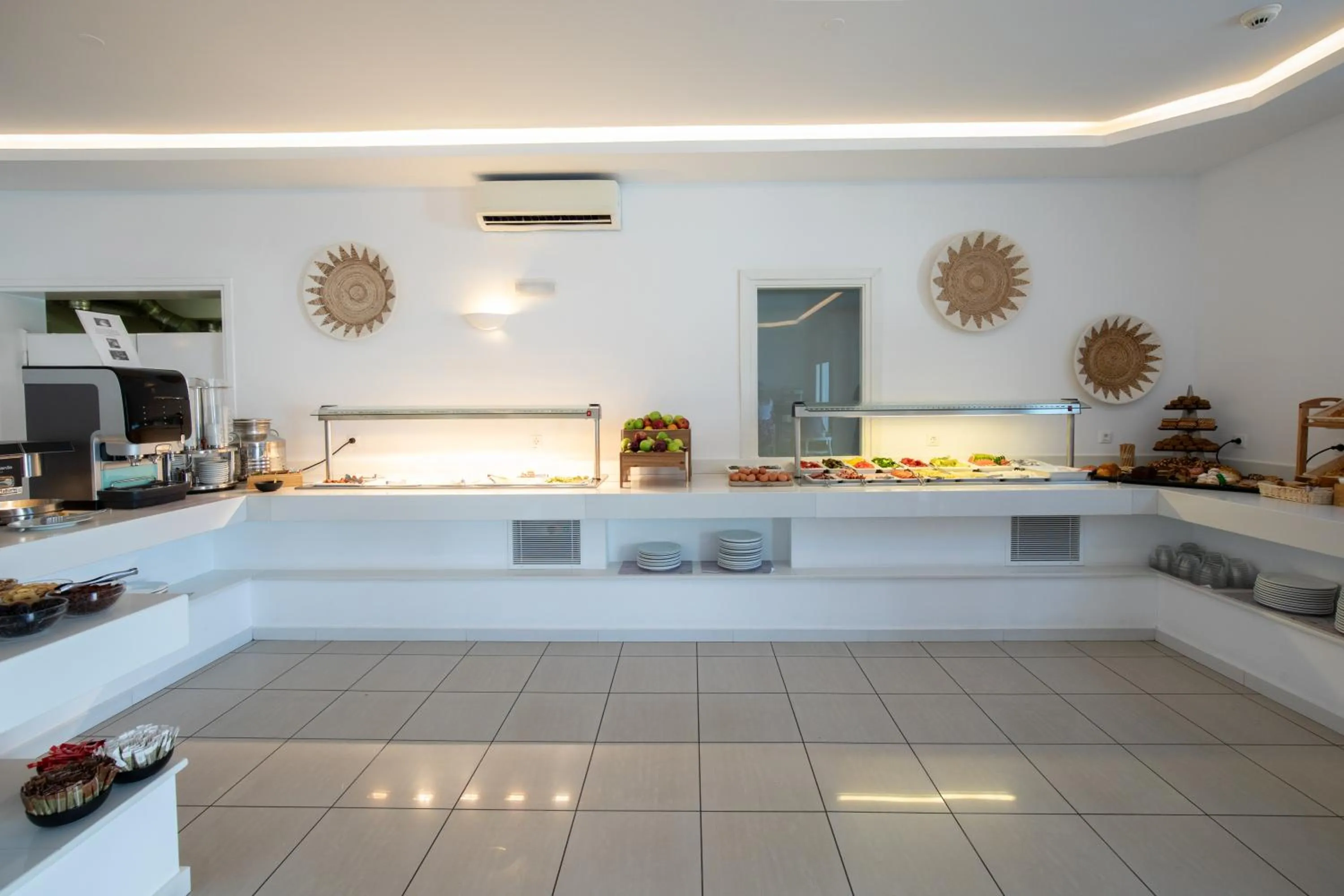 Buffet breakfast in The George Hotel Mykonos