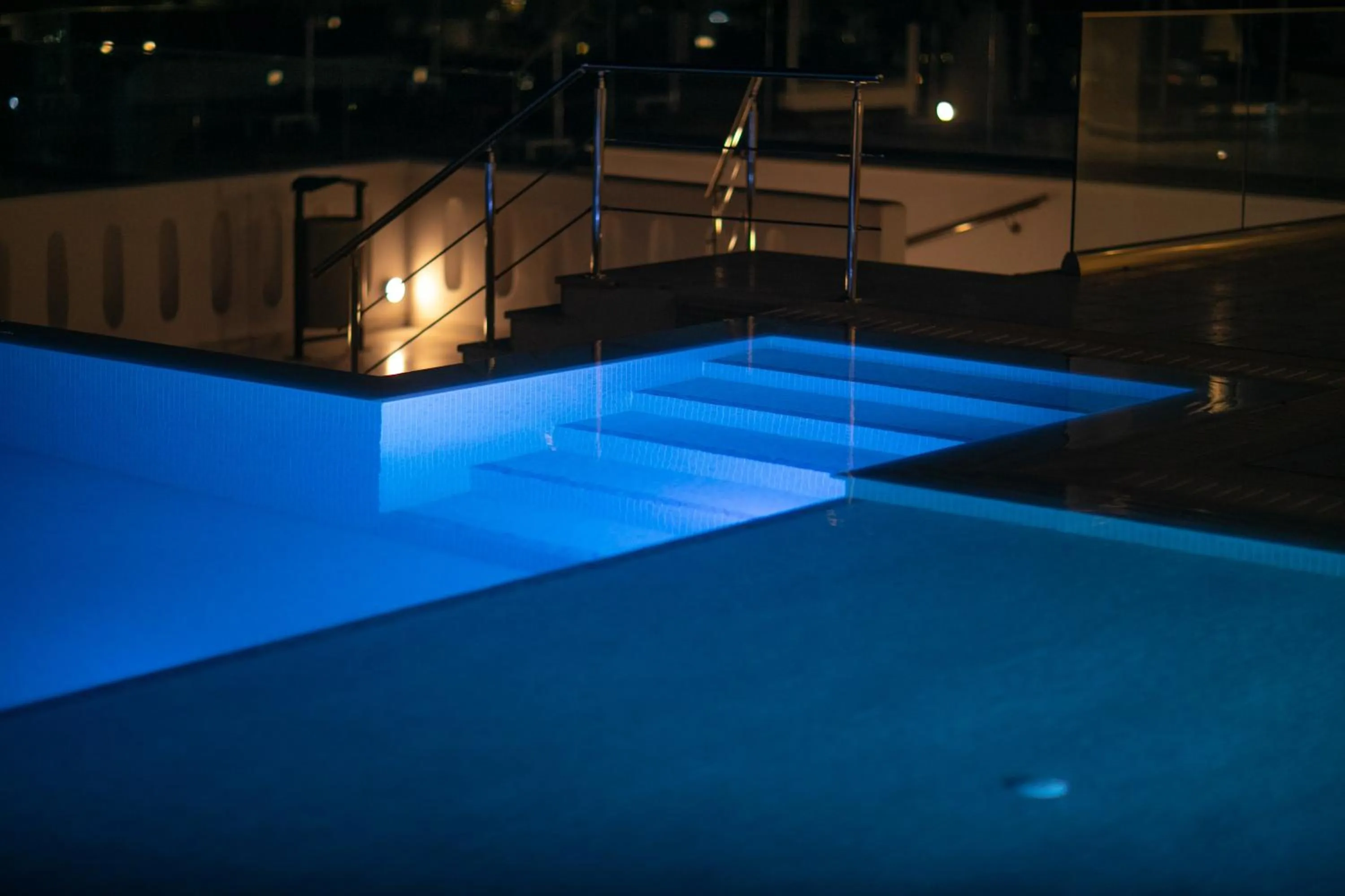 Pool view in The George Hotel Mykonos