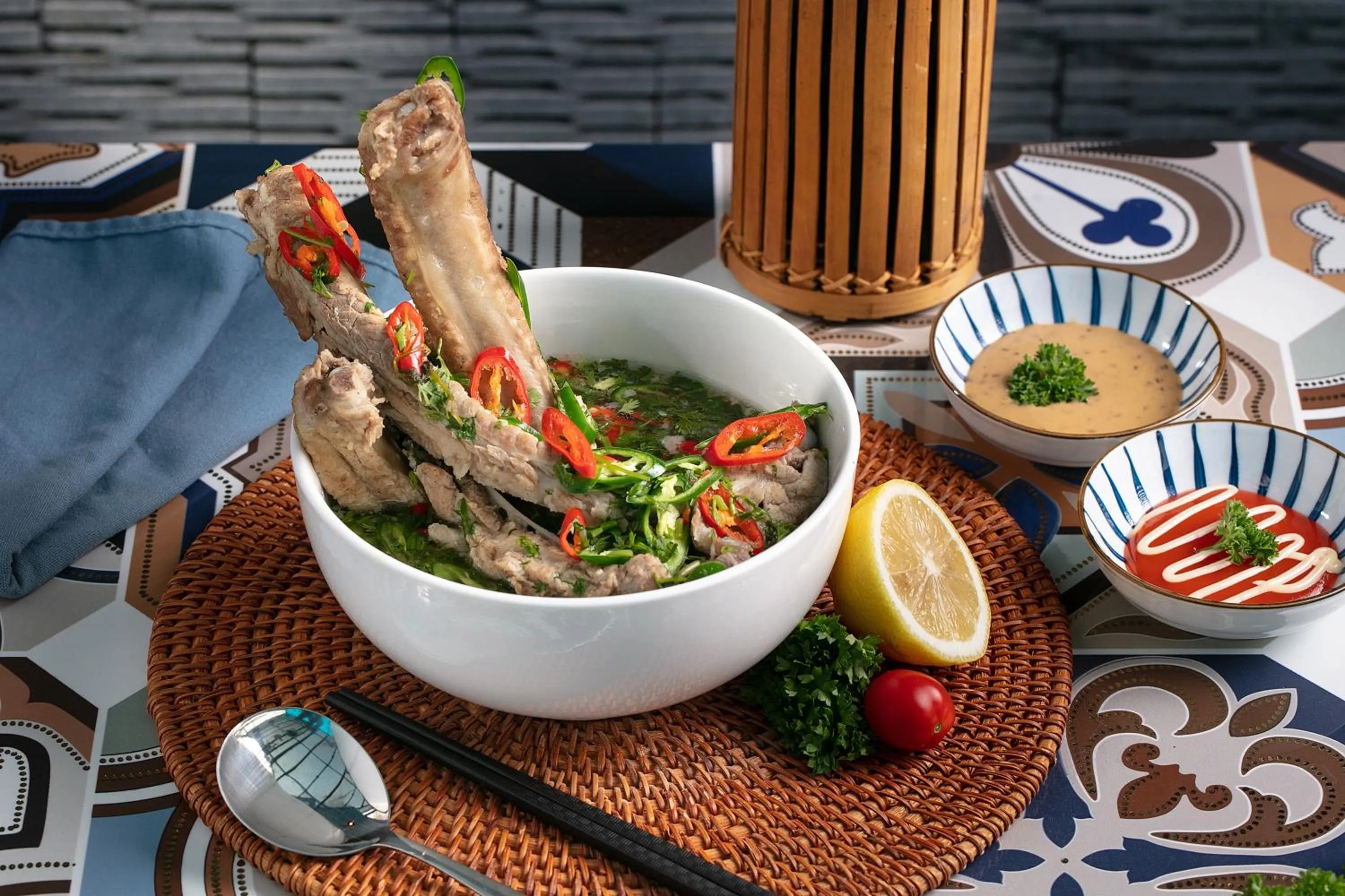 Food close-up in Westlake Pearl Apartment - Hotel & Pearl Spa