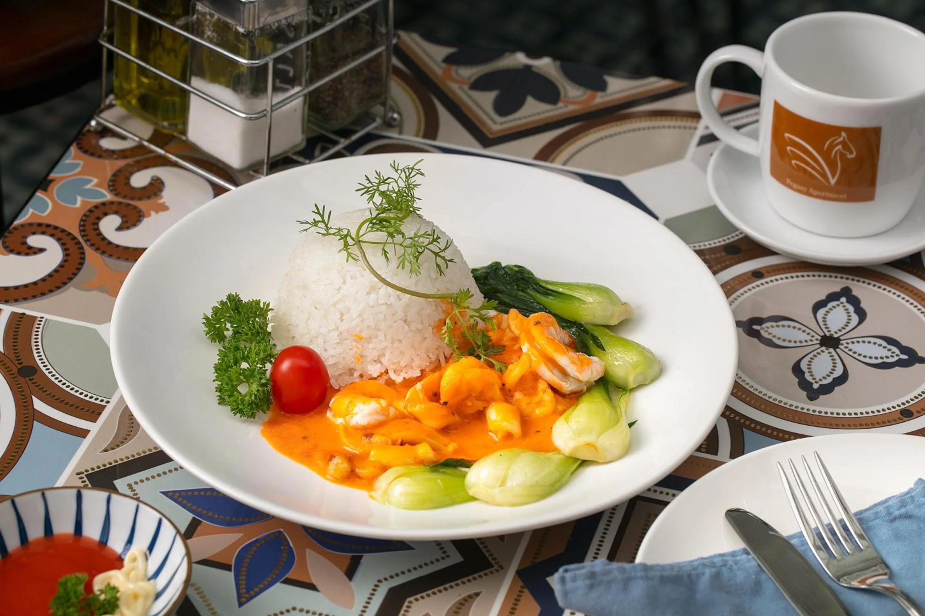 Food close-up in Westlake Pearl Apartment - Hotel & Pearl Spa