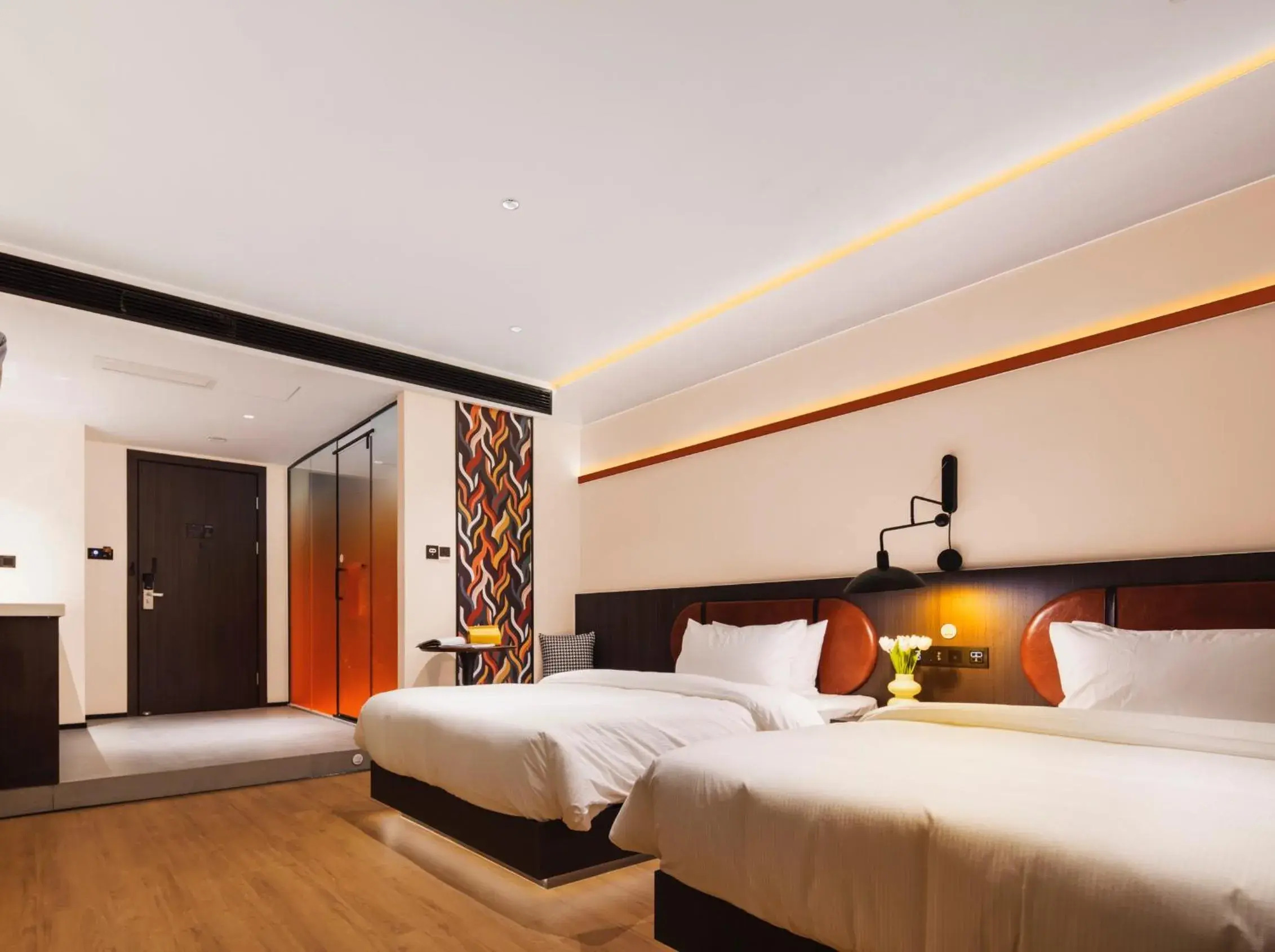 Joy Audio Visual Twin Room - Inner Window in Merica Hotel-ChongQing jiefangbei Joy Audio Visual Twin Room - Inner Window in Merica Hotel-ChongQing jiefangbei