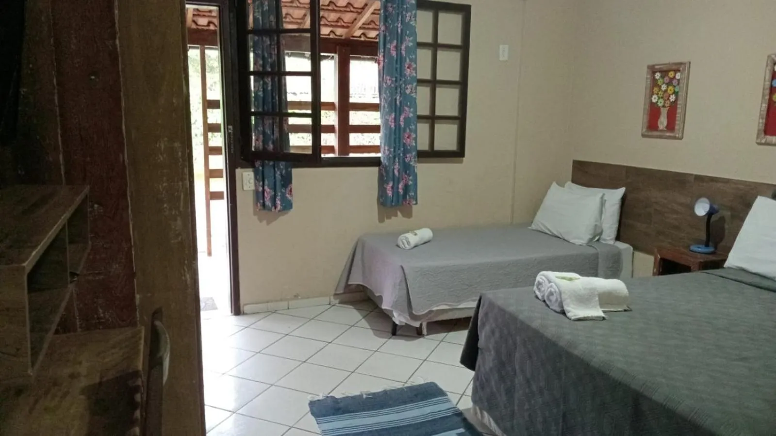 Bed in Pousada Casa do Bosque