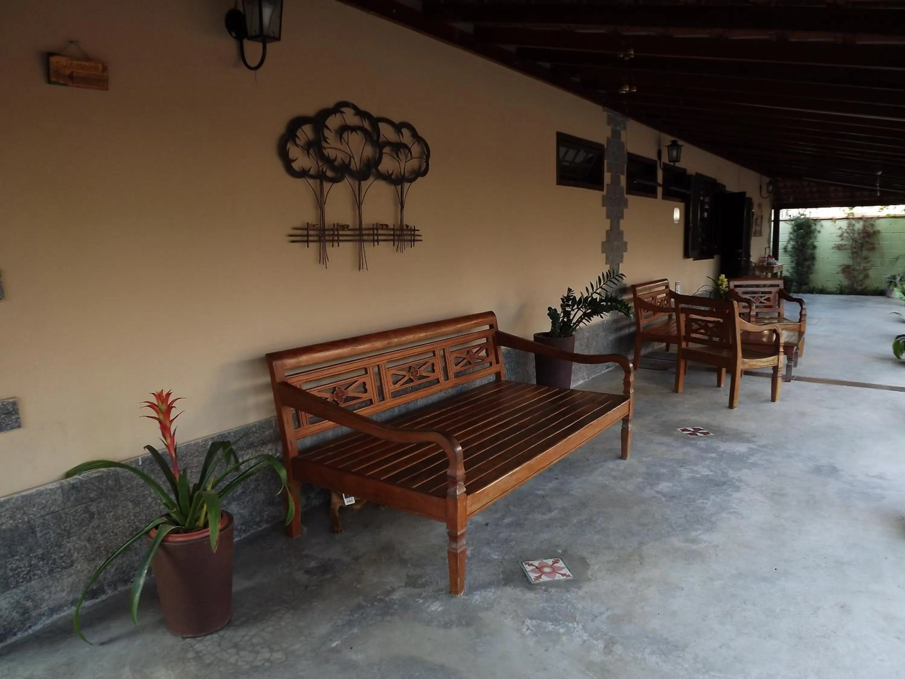 Decorative detail in Pousada Casa do Bosque