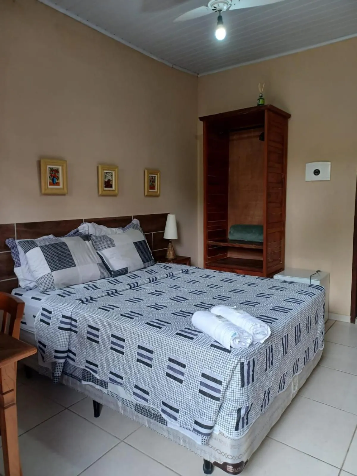 Bed in Pousada Casa do Bosque