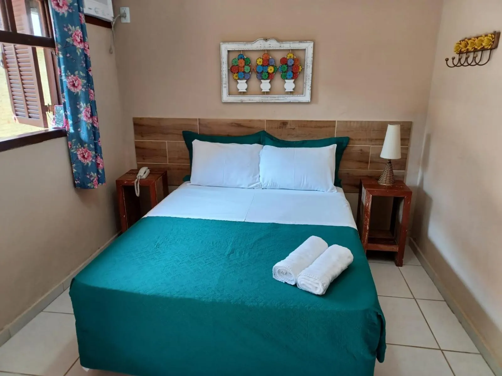 Bed in Pousada Casa do Bosque