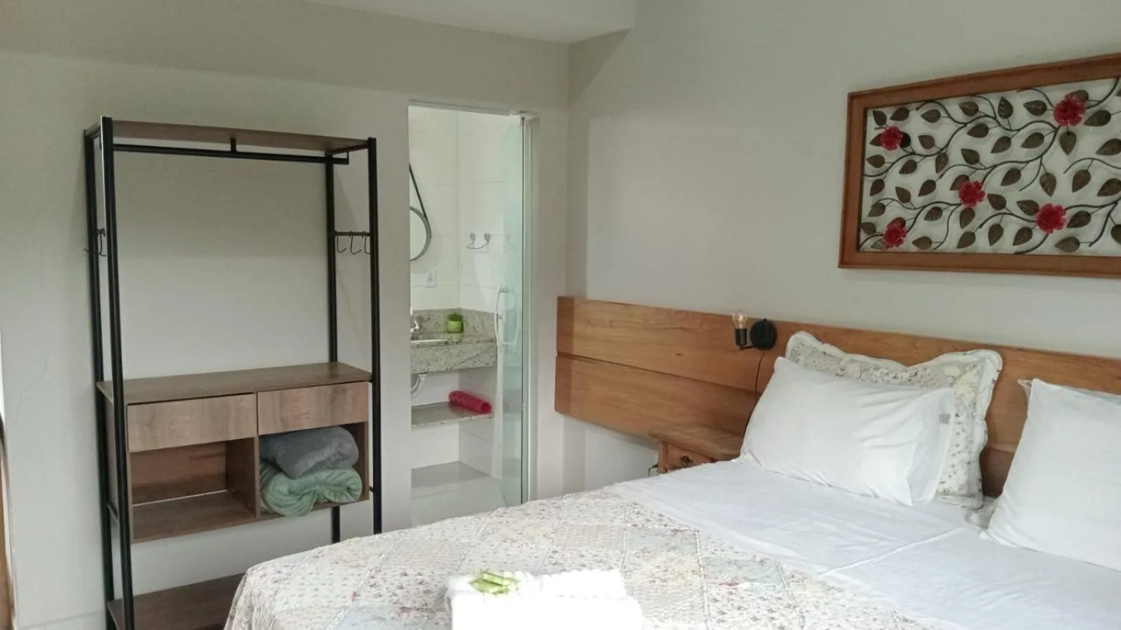 Bed in Pousada Casa do Bosque