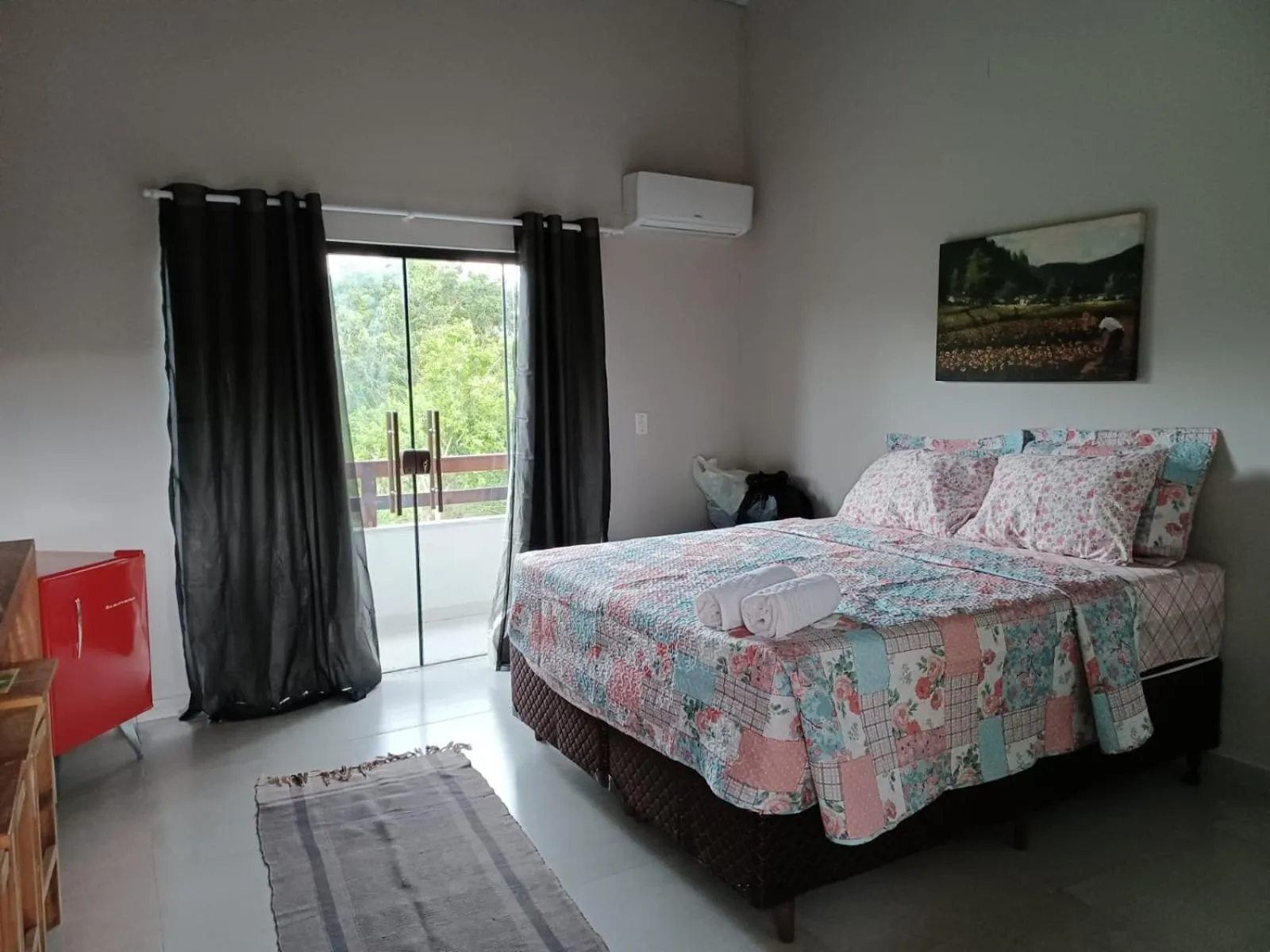 Bed in Pousada Casa do Bosque