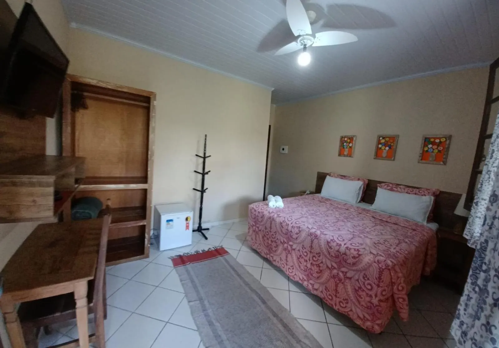 Bed in Pousada Casa do Bosque