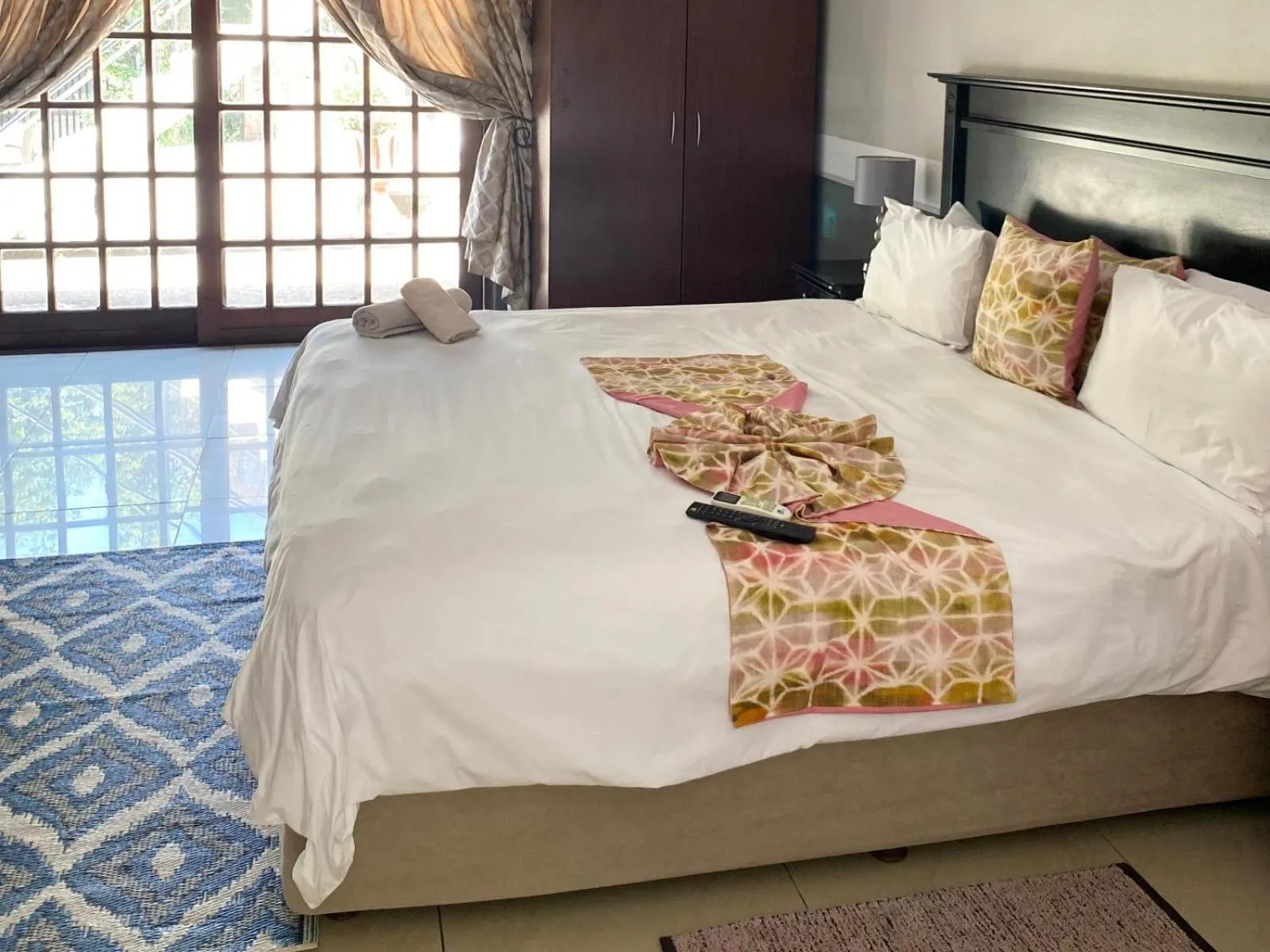 Bed in Catwalk Lodge