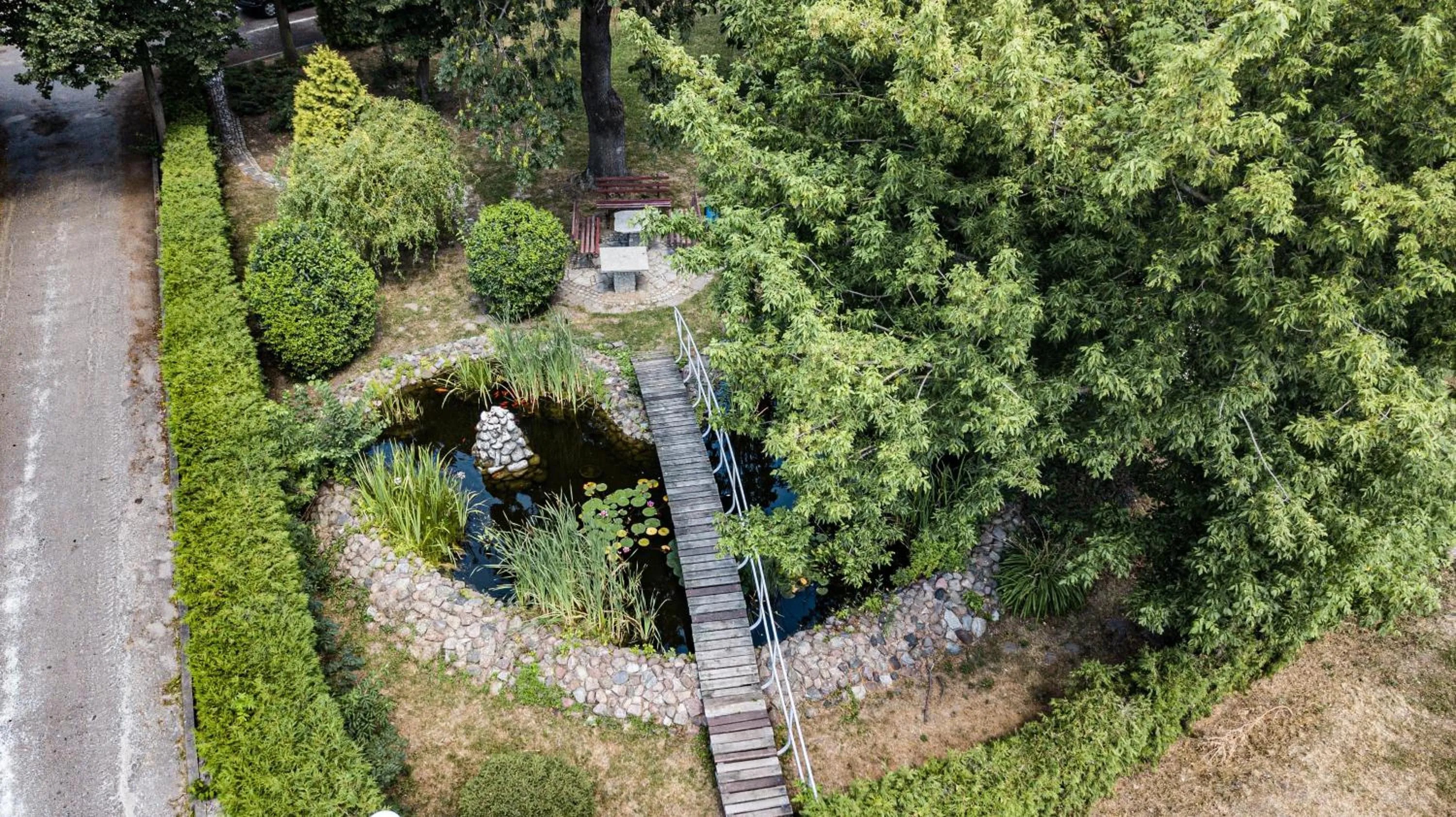 Bird's eye view in Dworek Brodowo Restauracja Hotel Przyjęcia