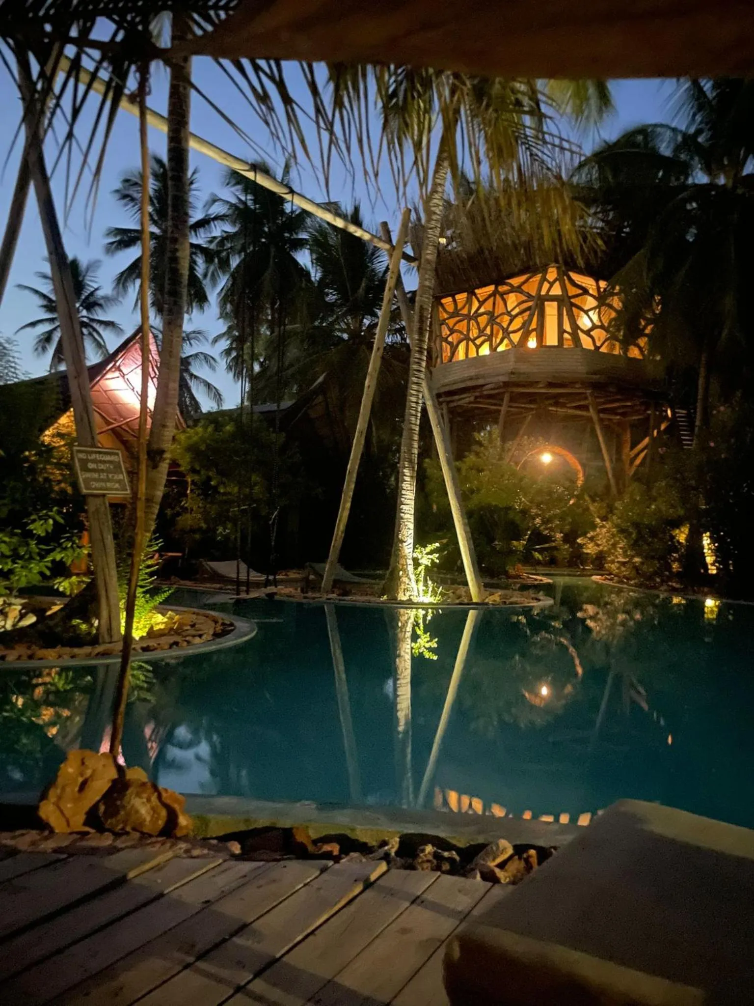 Night in The Nest Tropical Oasis Resort