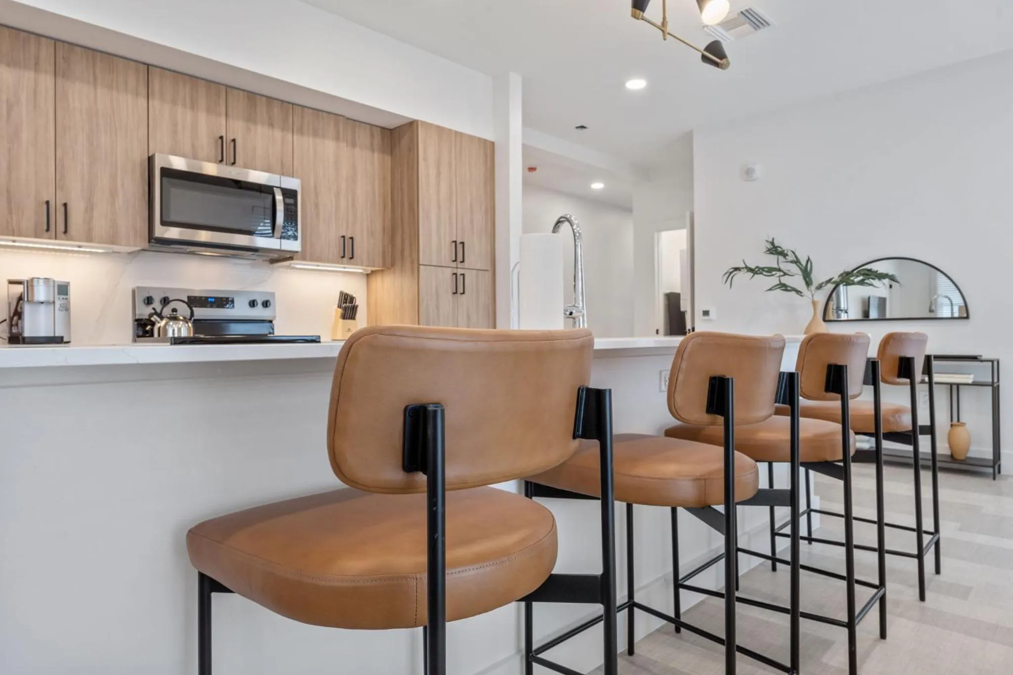 Kitchen or kitchenette in The Continental, powered by Placemakr - Downtown - Market Square