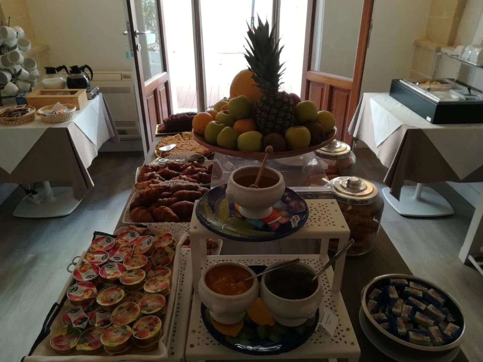 Continental breakfast in Aegusa Hotel