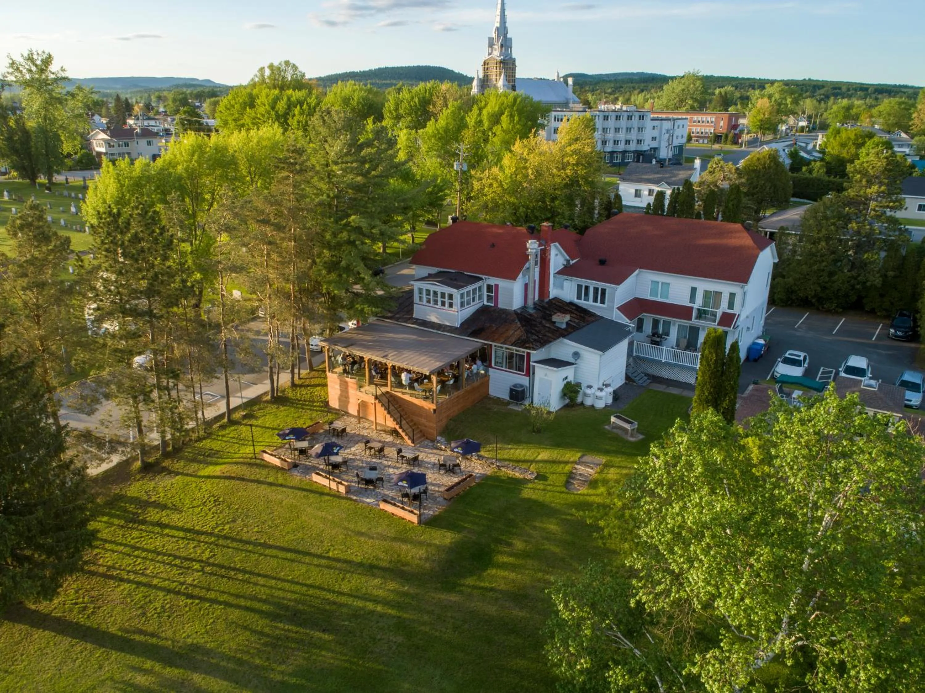 Bird's eye view in Auberge l'Intermède du lac