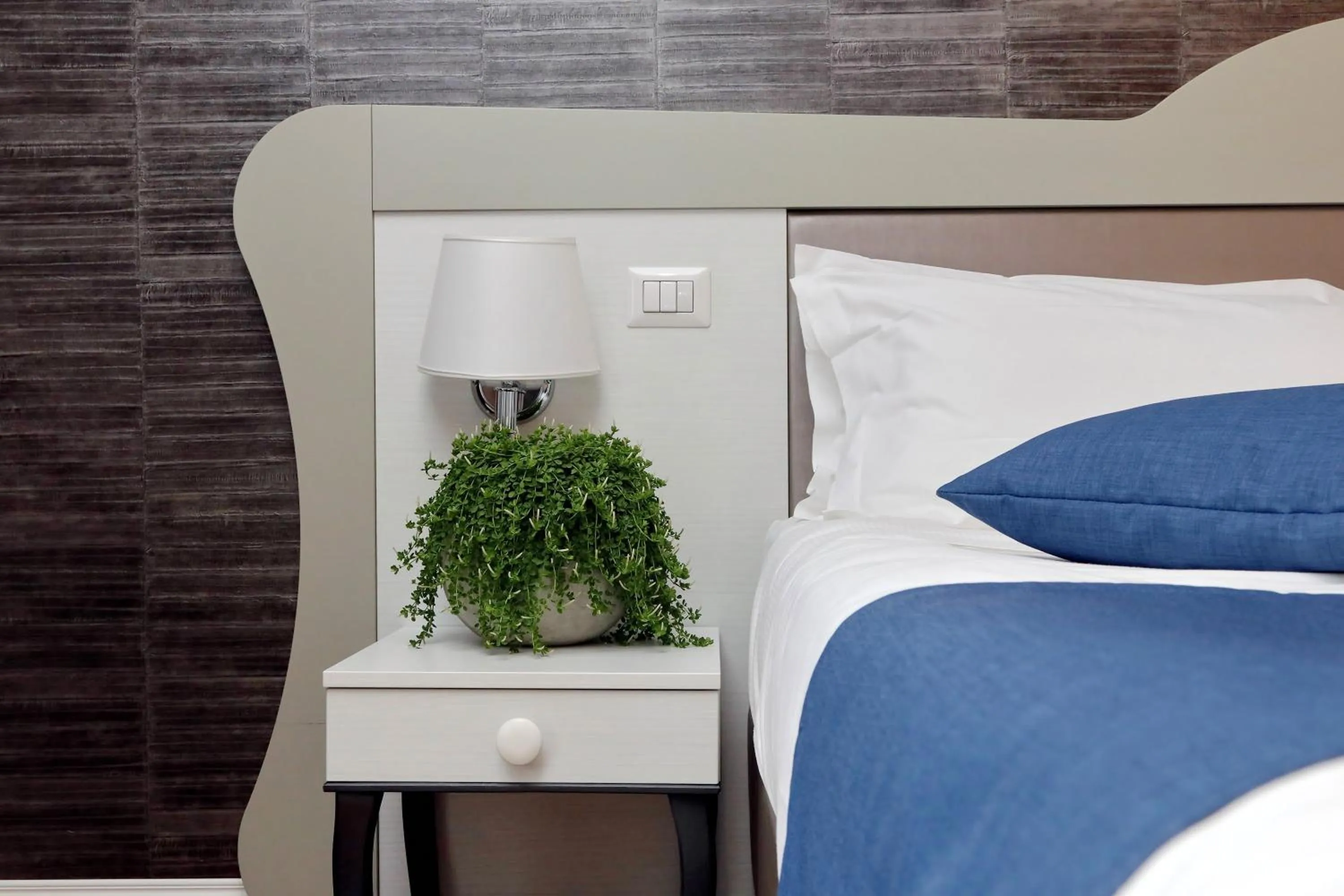 Decorative detail, Bed in Vico Rooms and Terrace