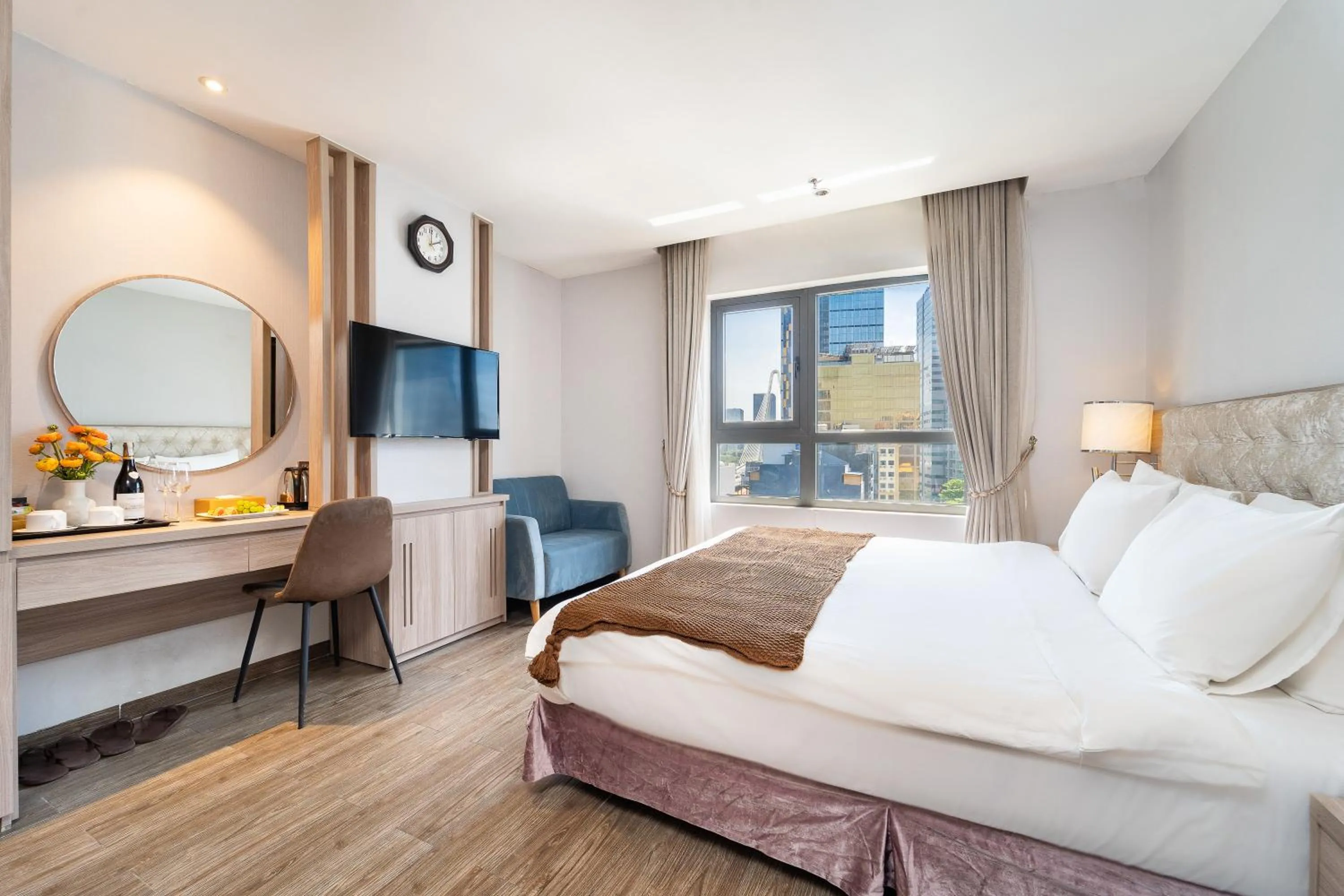 Bed in Nicecy Hotel Suites & Spa