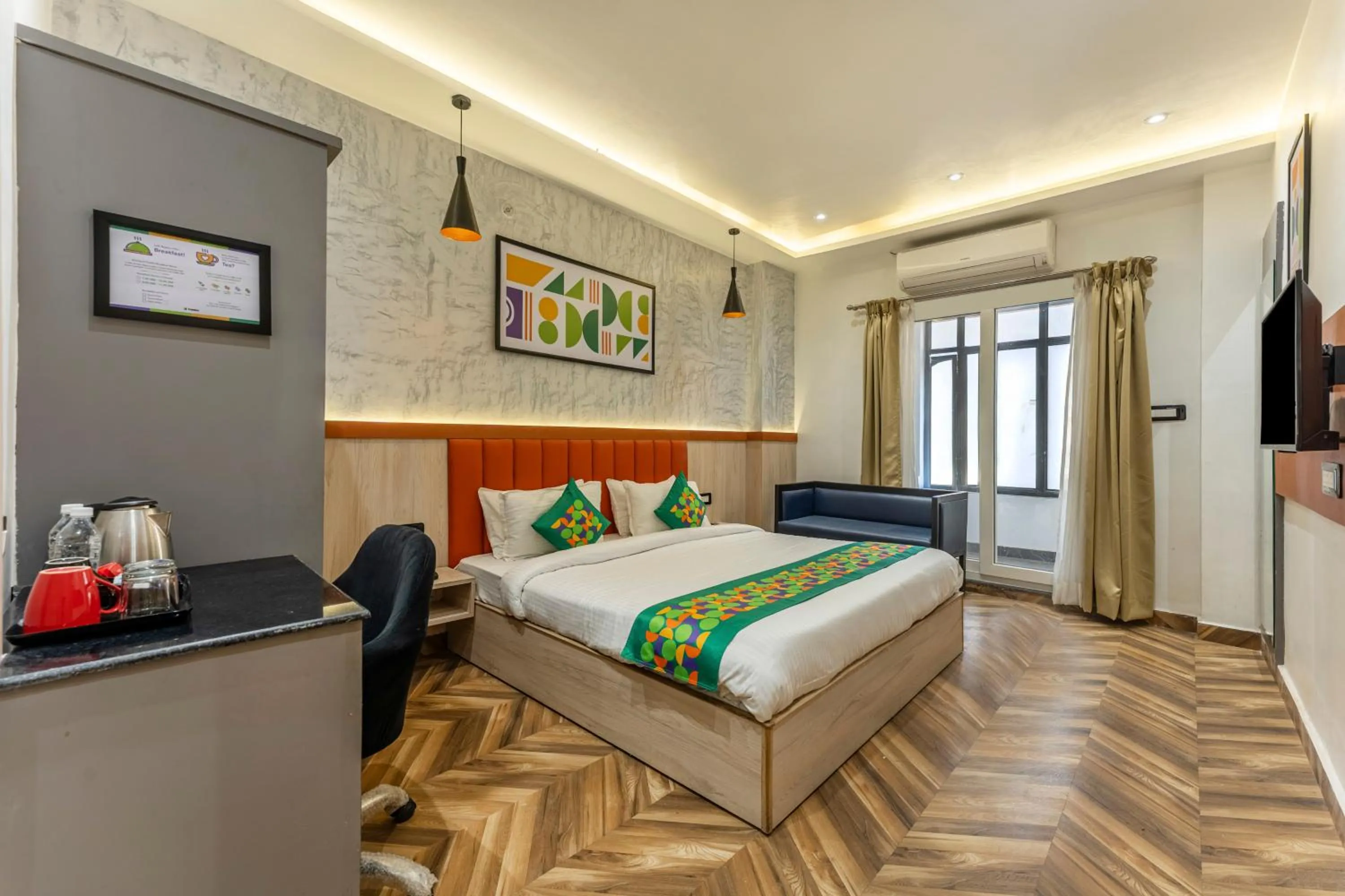 Bedroom, Bed in Treebo Divine Stay Prayagraj