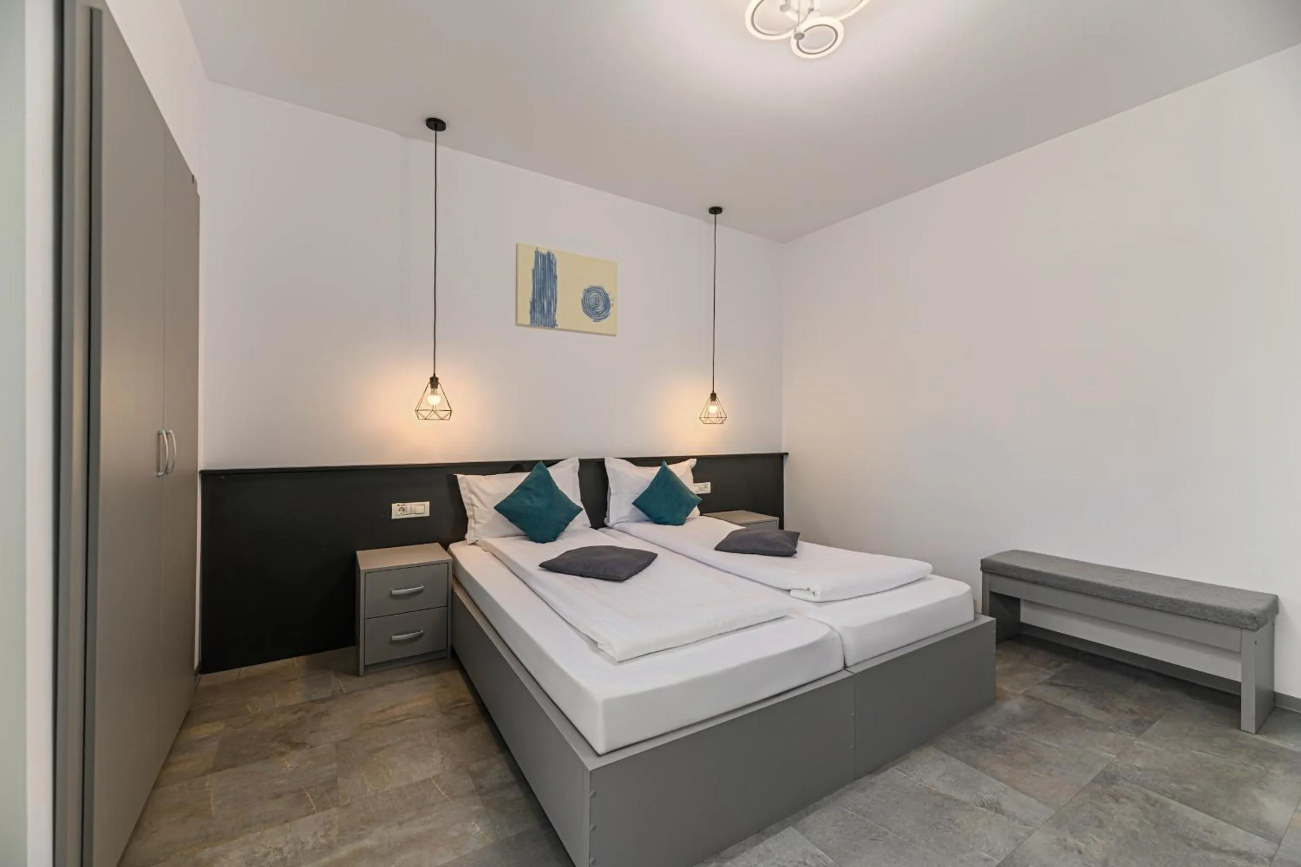 Bed in Johann Strauss Hotel