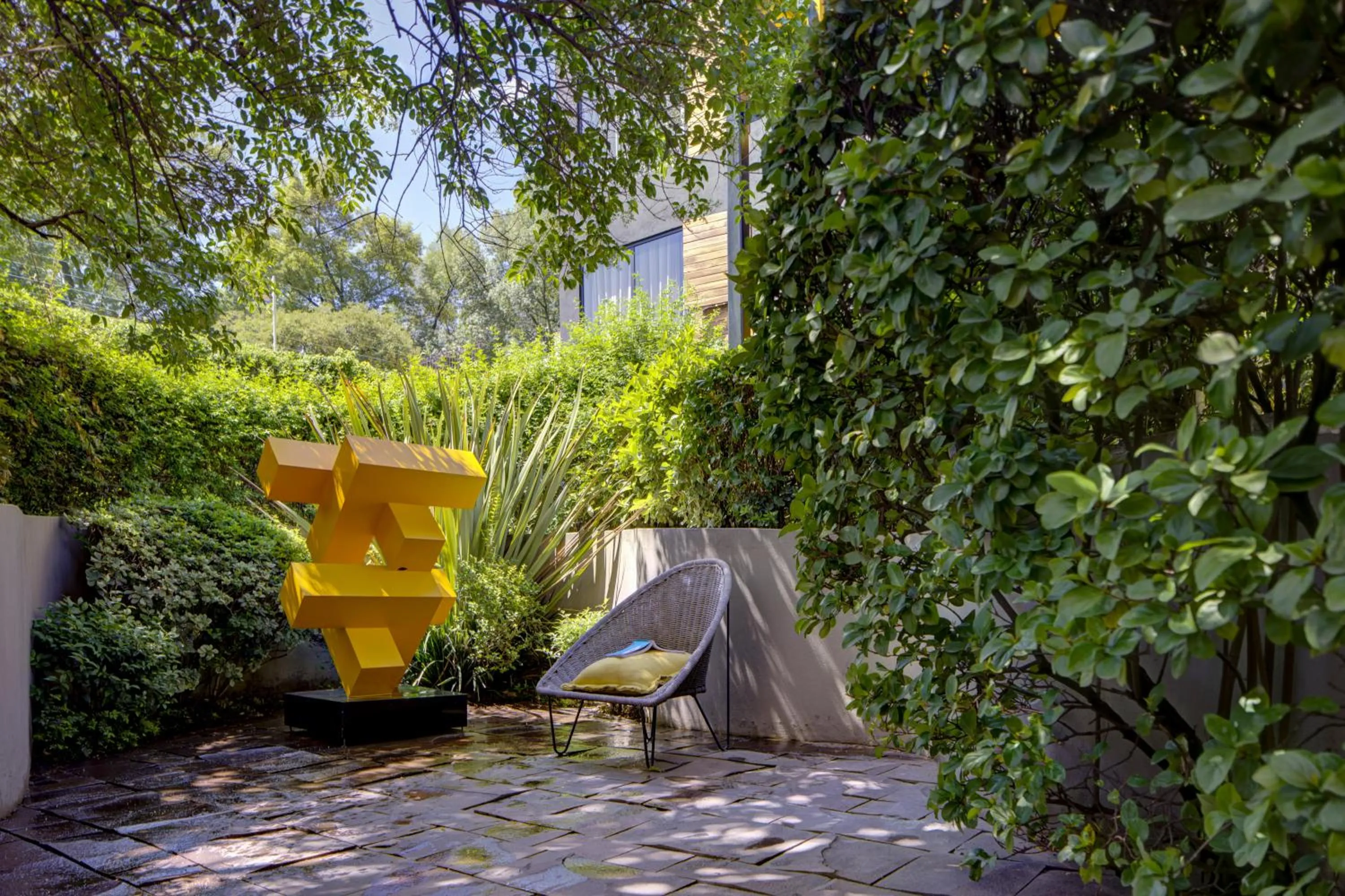 Garden view in Hacienda Peña Pobre