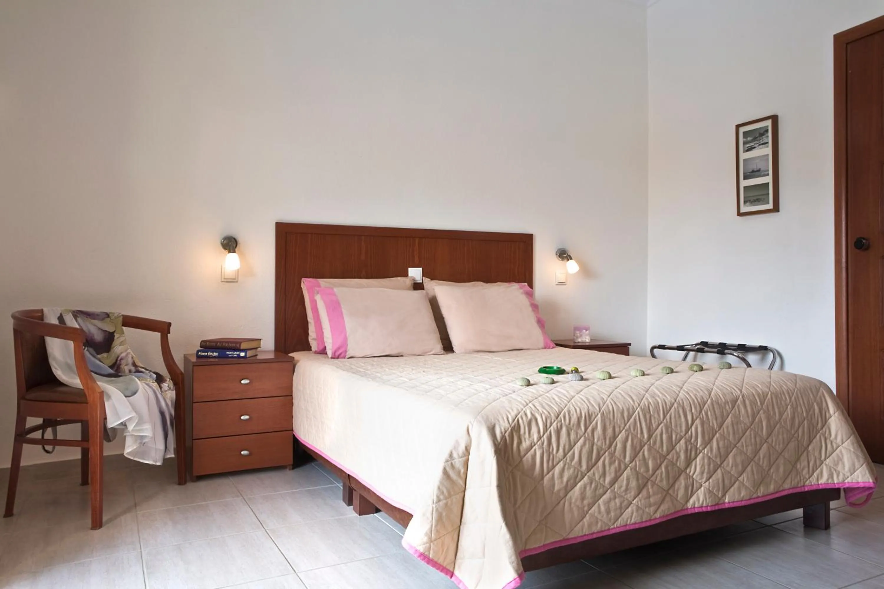 Bed in Stratos Hotel