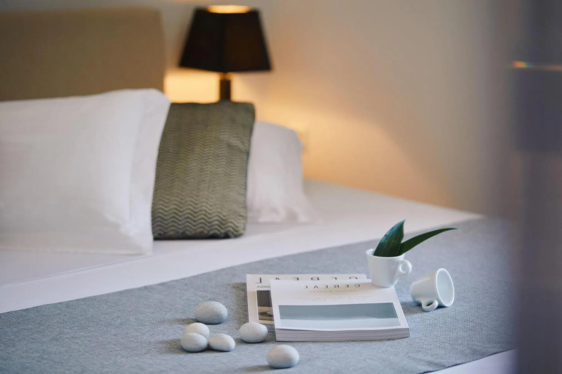 Bed in Galaxy Hotel Naxos