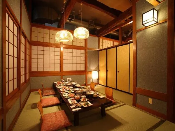 Dining area in Hotel Shirakawa Yunokura