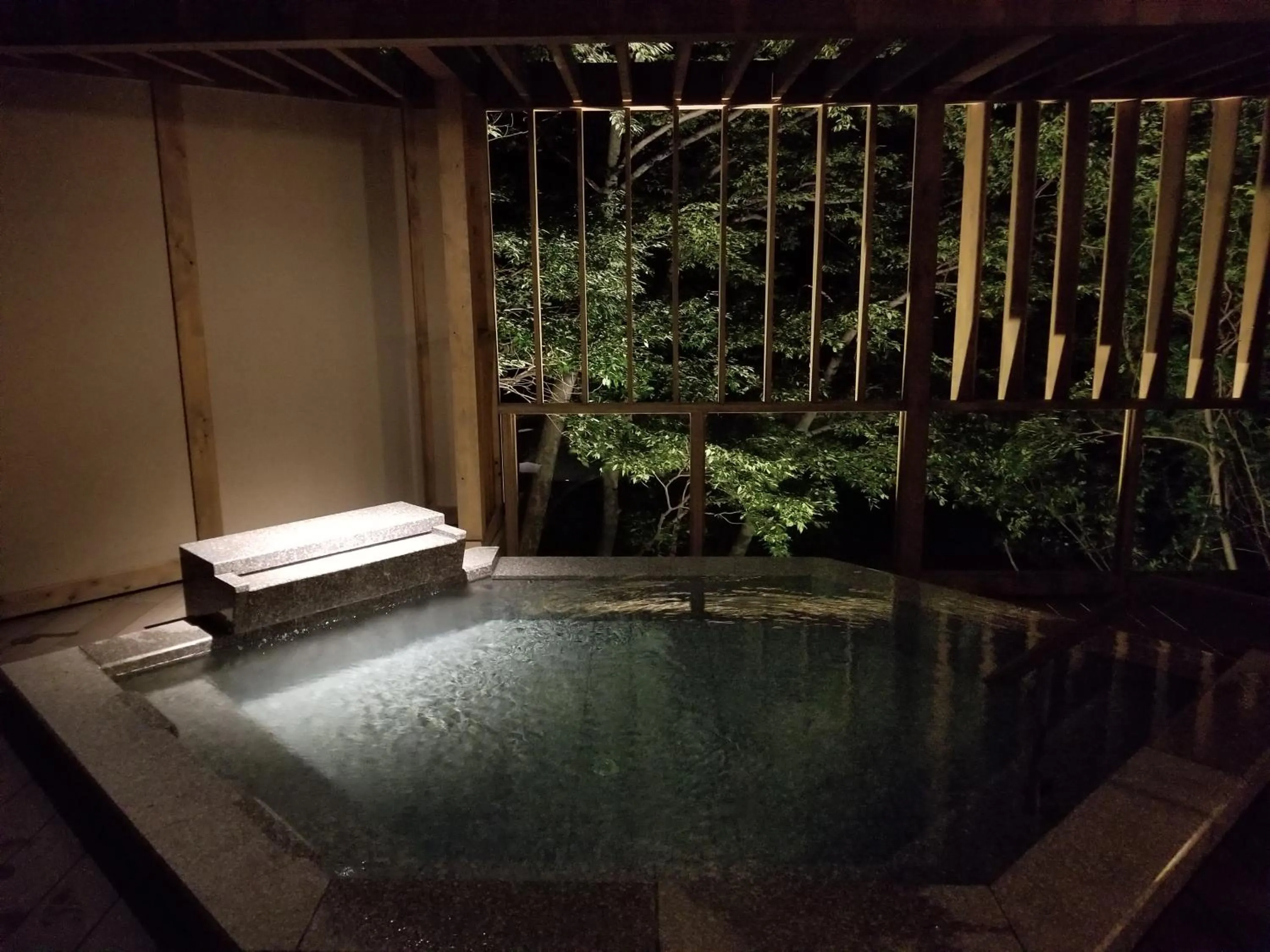Hot Spring Bath in Hotel Shirakawa Yunokura