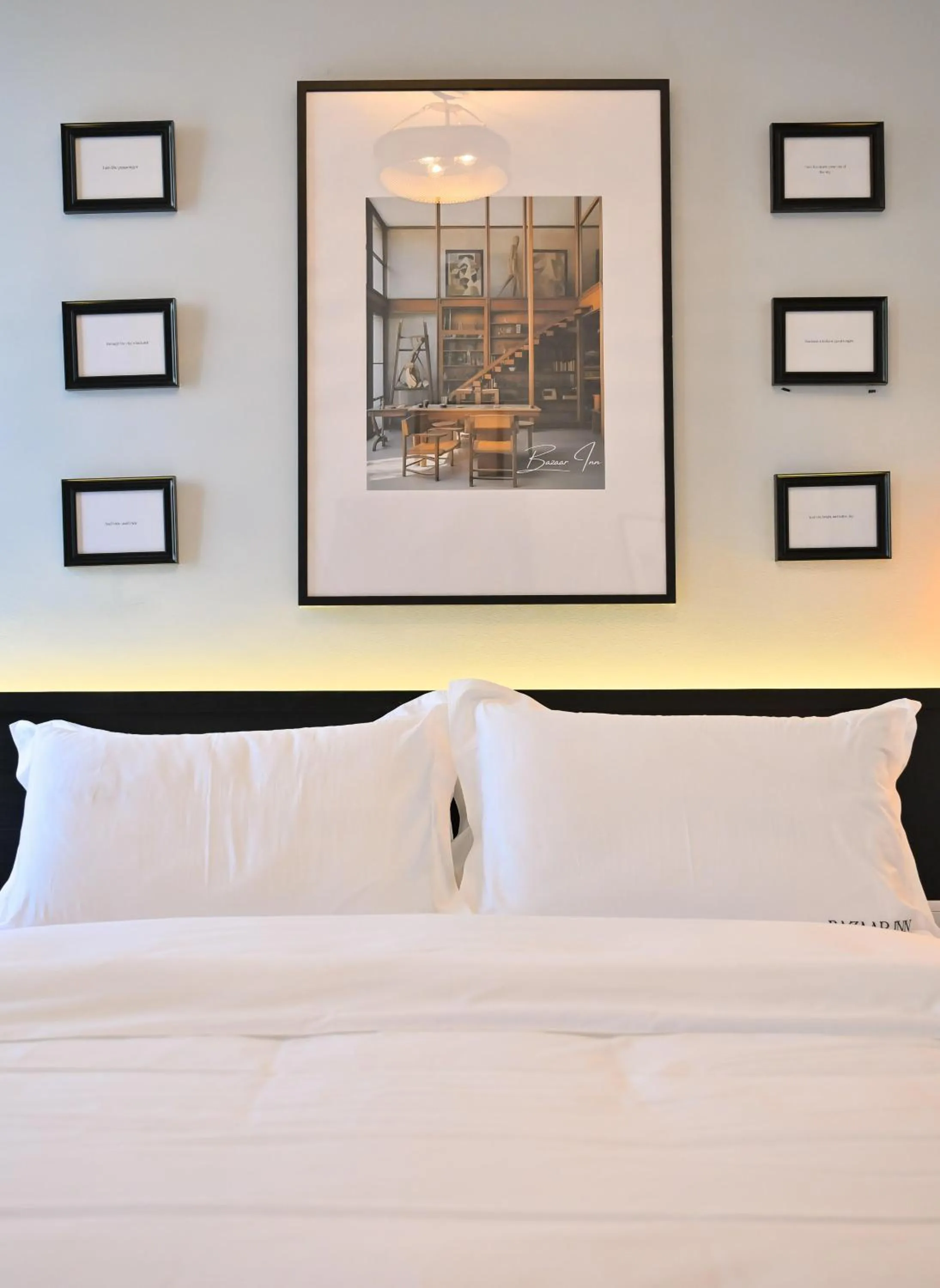 Bed in Bazaar Inn Hotel