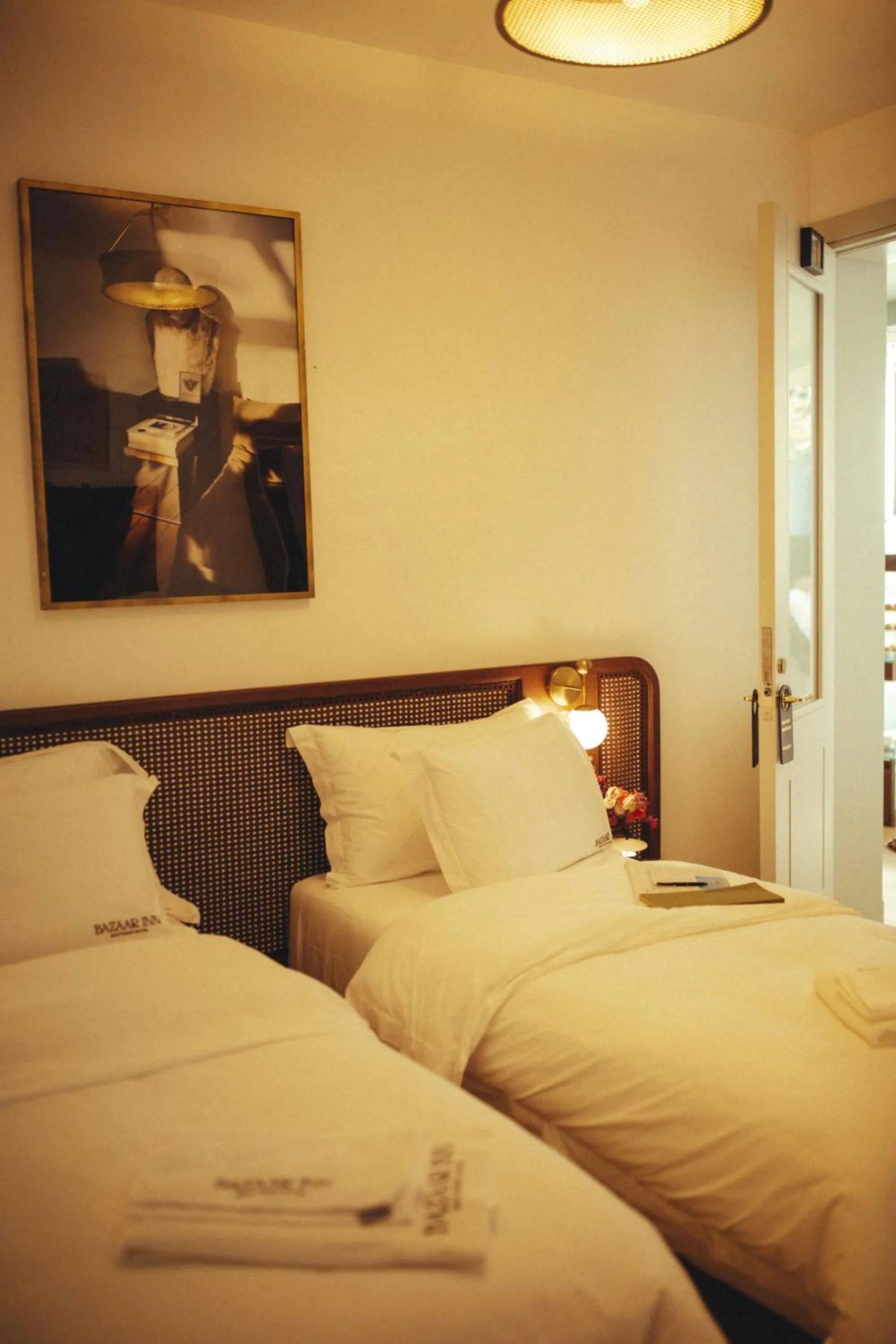 Bed in Bazaar Inn Hotel