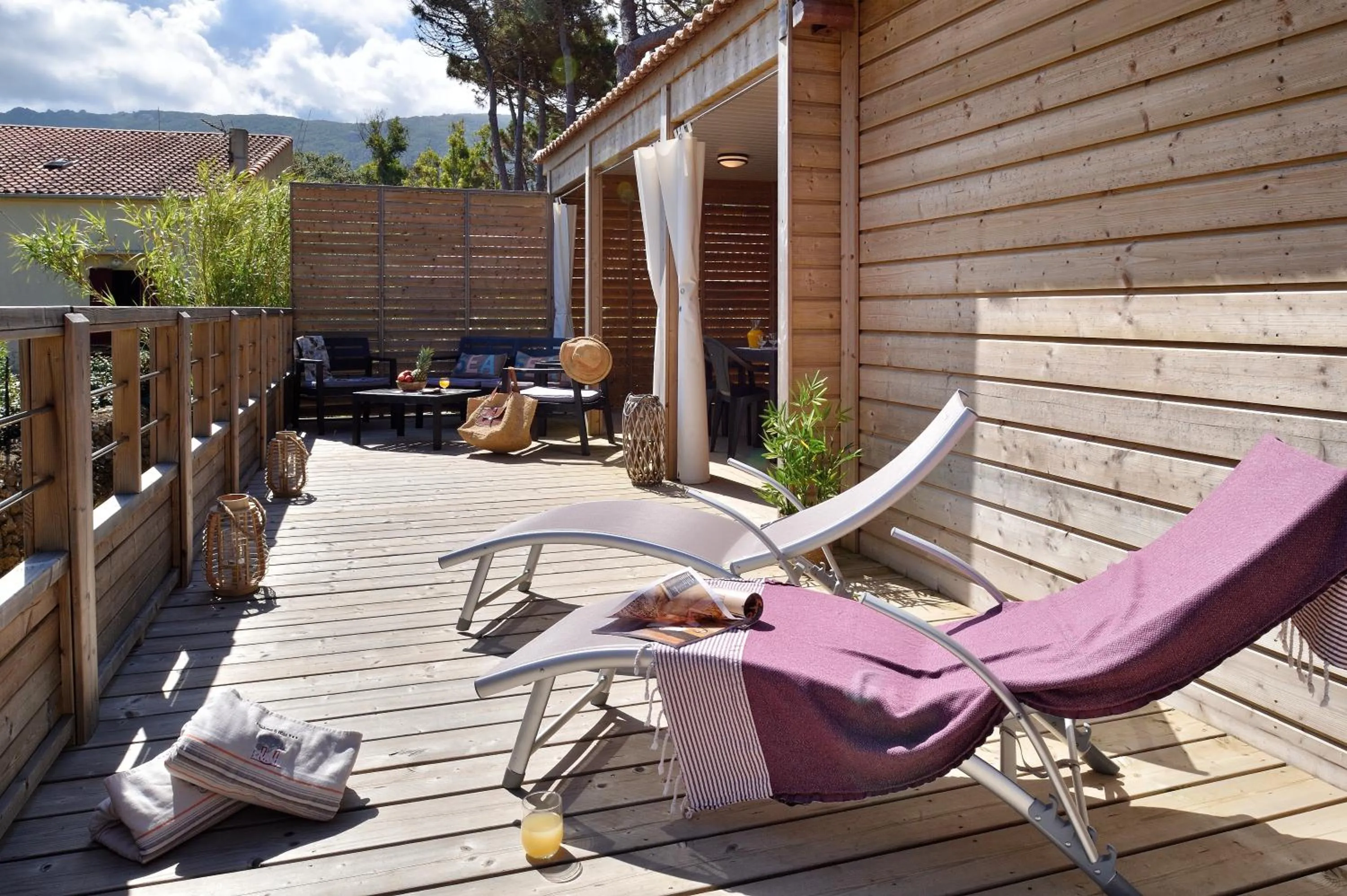 Patio in Résidence & Hotel U Livanti ECOLABEL