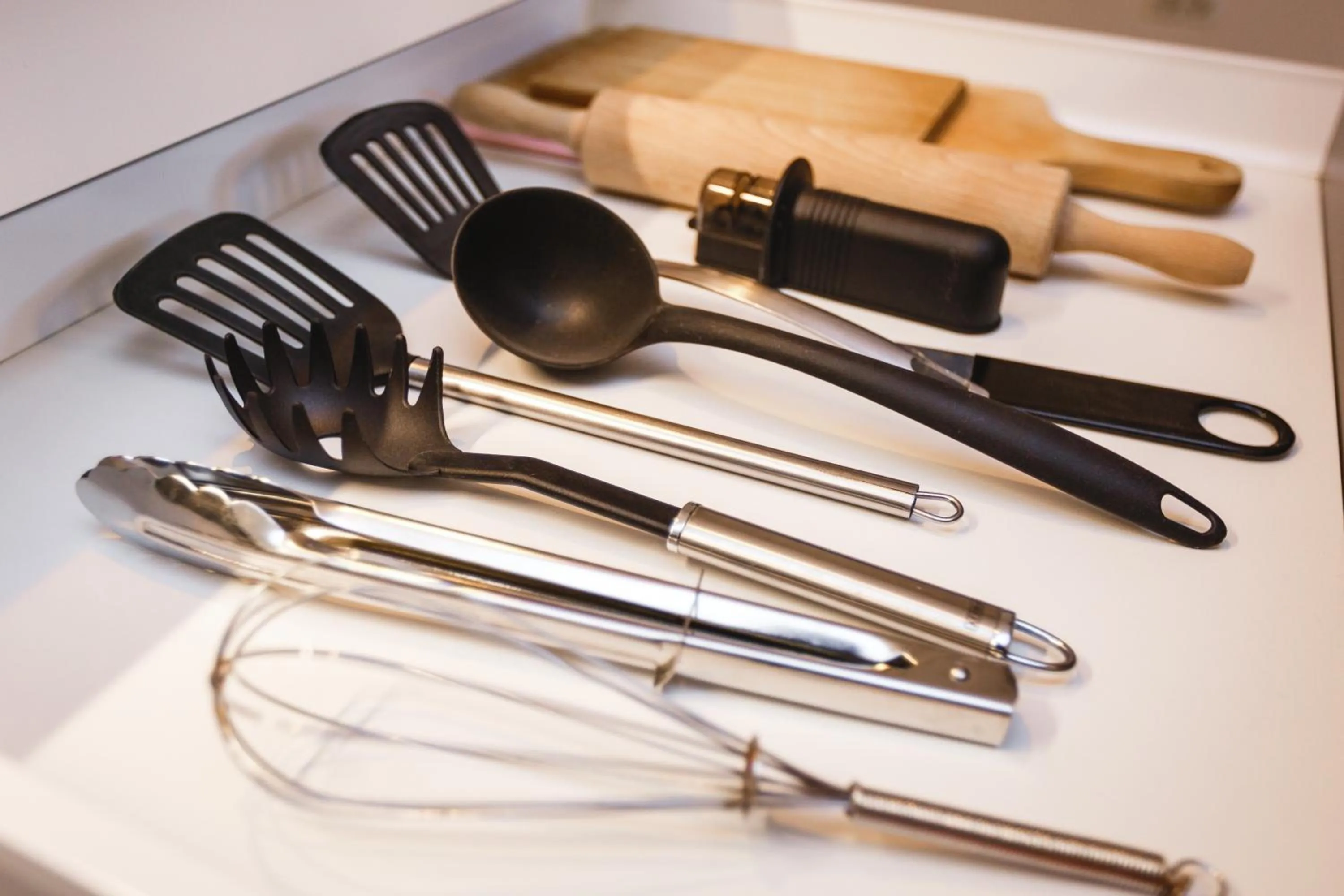kitchen in Bearsleys Downtown Apartments
