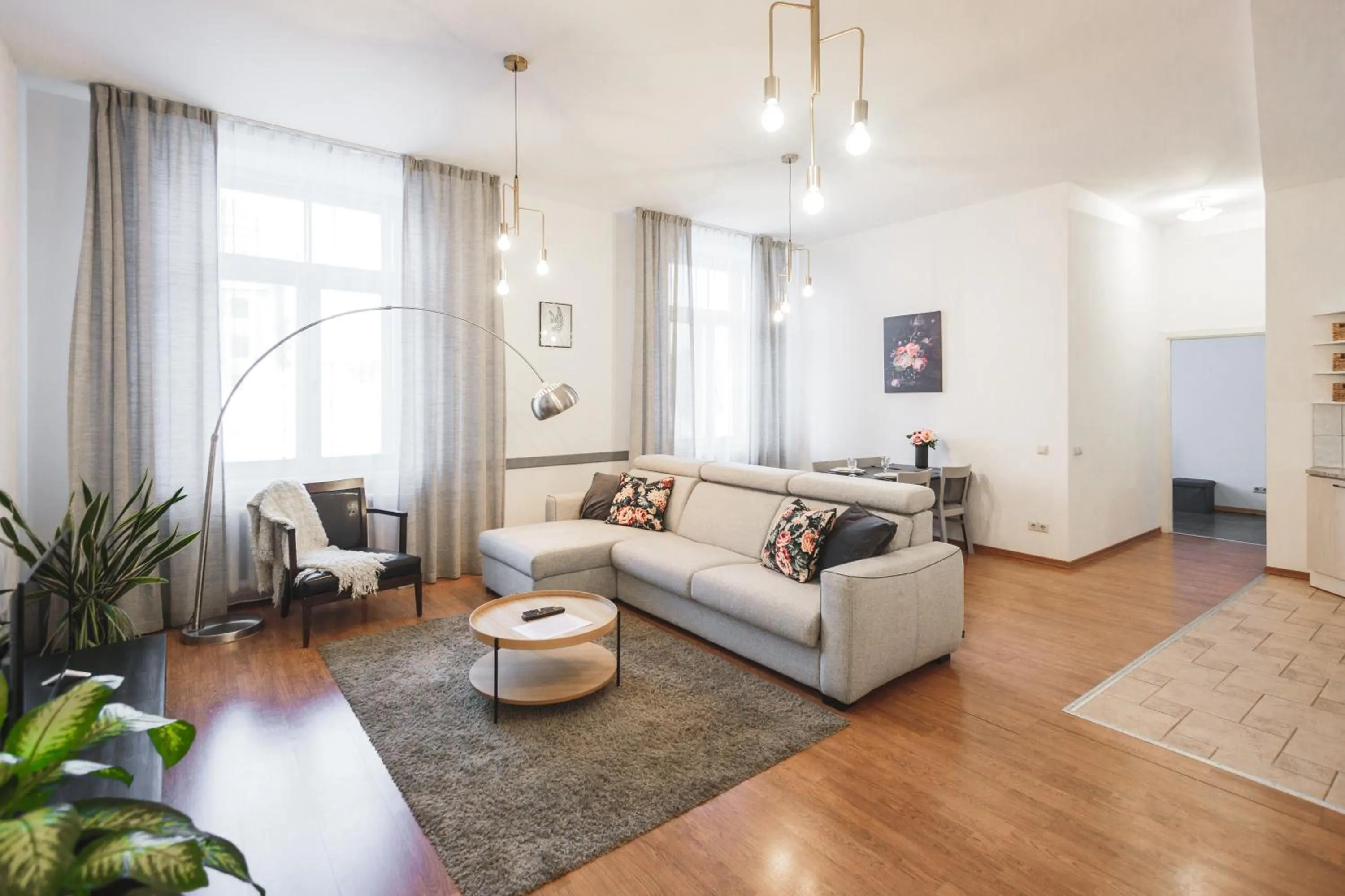 Living room in Bearsleys Downtown Apartments